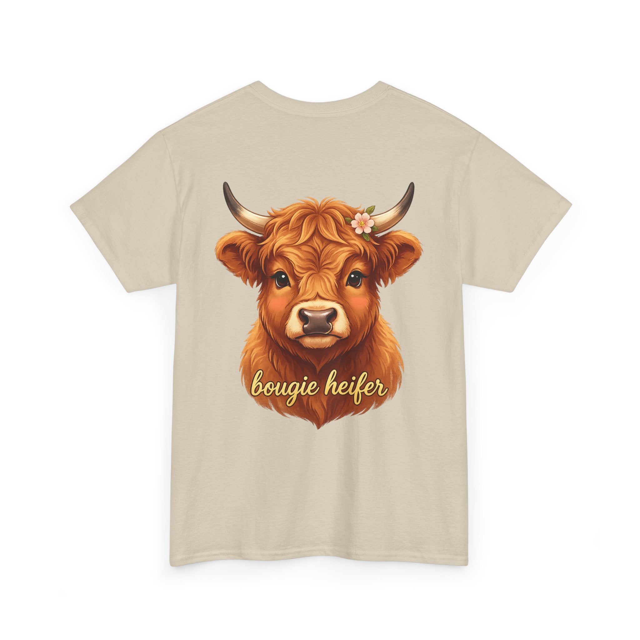 Bougie Heifer Tee — Cute Cow Graphic Cotton T-Shirt