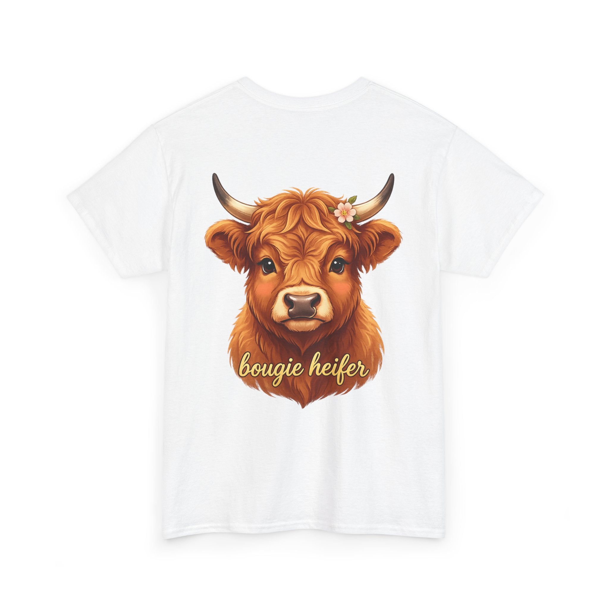Bougie Heifer Tee — Cute Cow Graphic Cotton T-Shirt