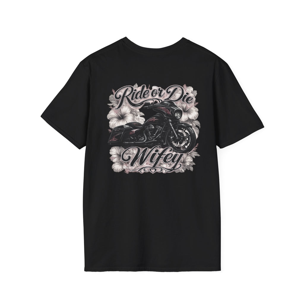 Ride or die wifey motorcycle T-Shirt