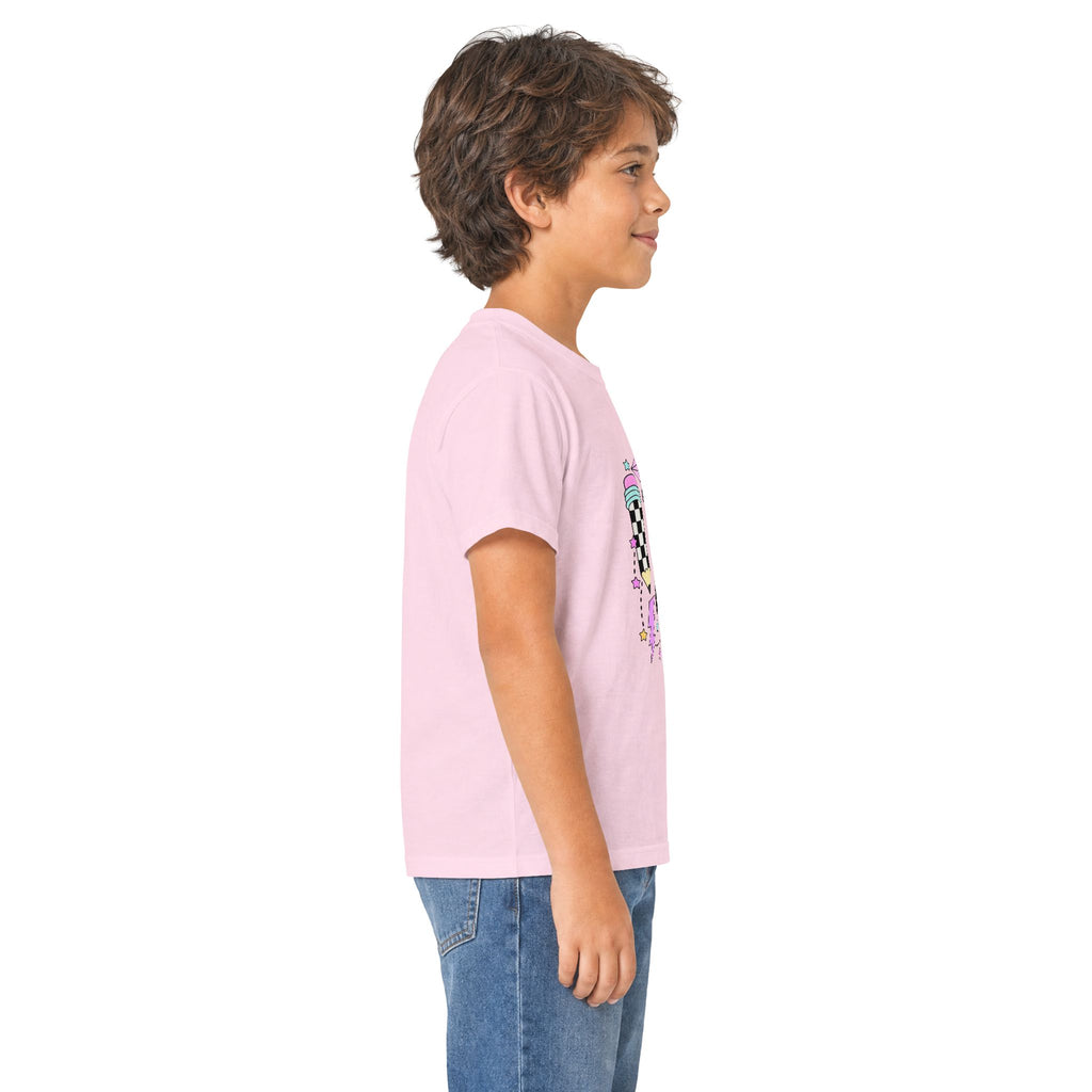 Kids Tee — "Bruh We're Back" Retro Skate Graphic