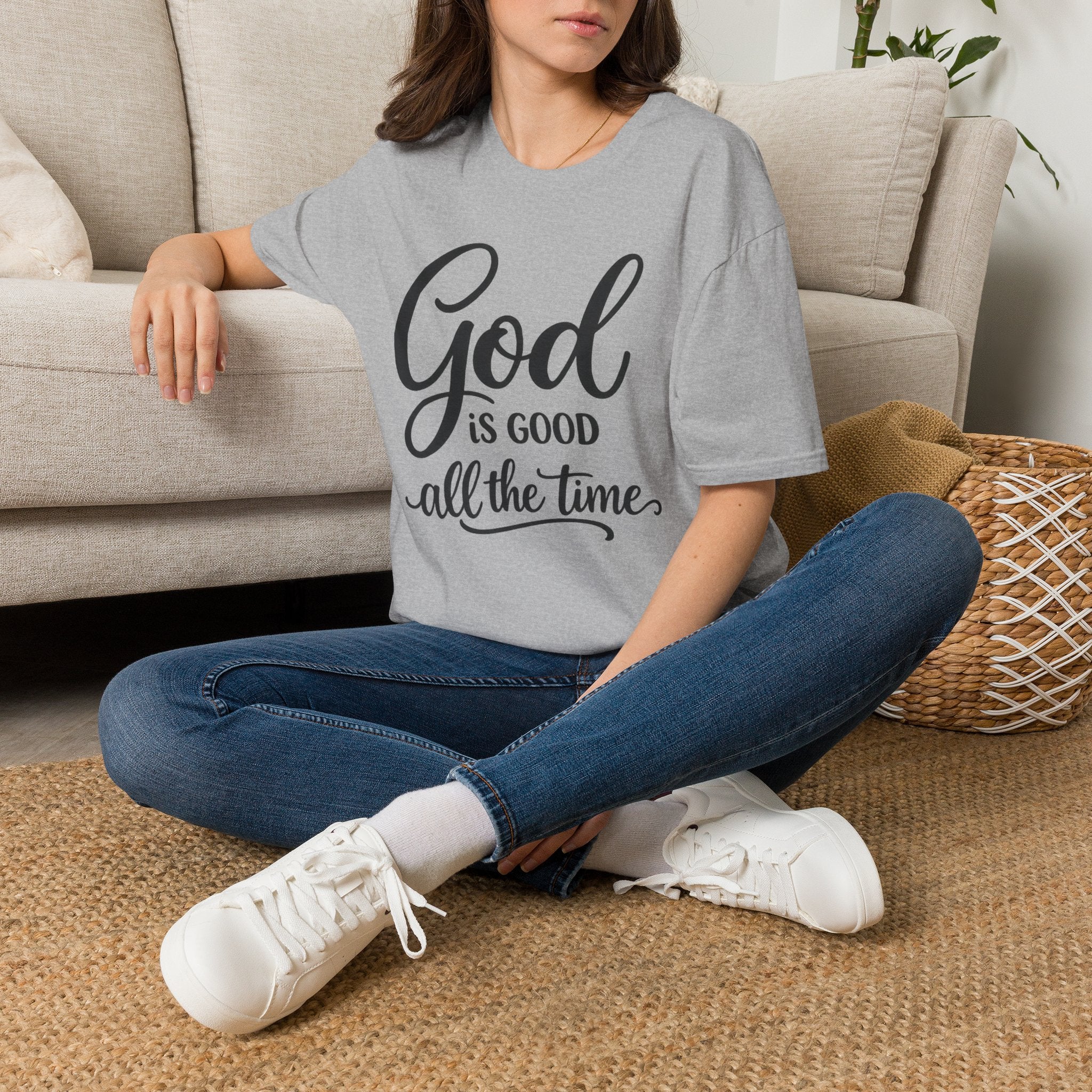 God Is Good All The Time T-Shirt — Inspirational Christian Faith Tee