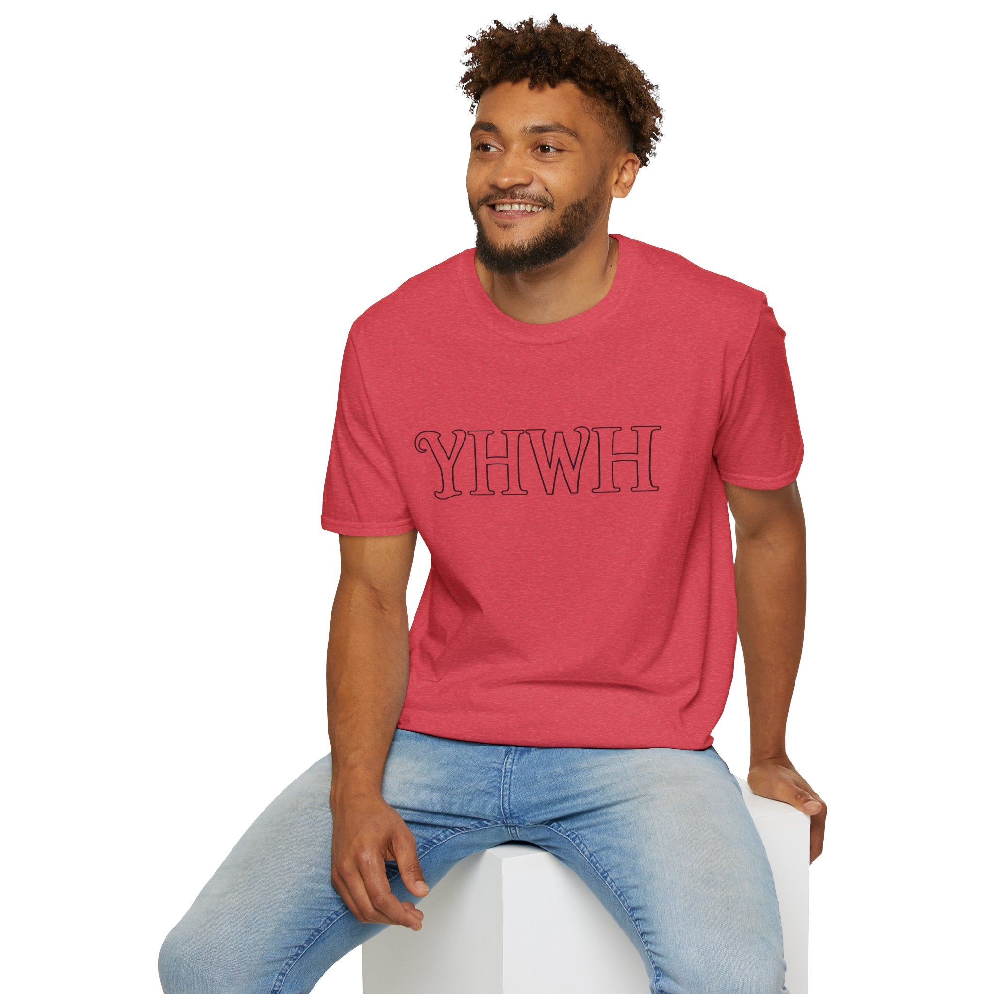 YHWH Script Tee - Minimal Christian Faith T-Shirt