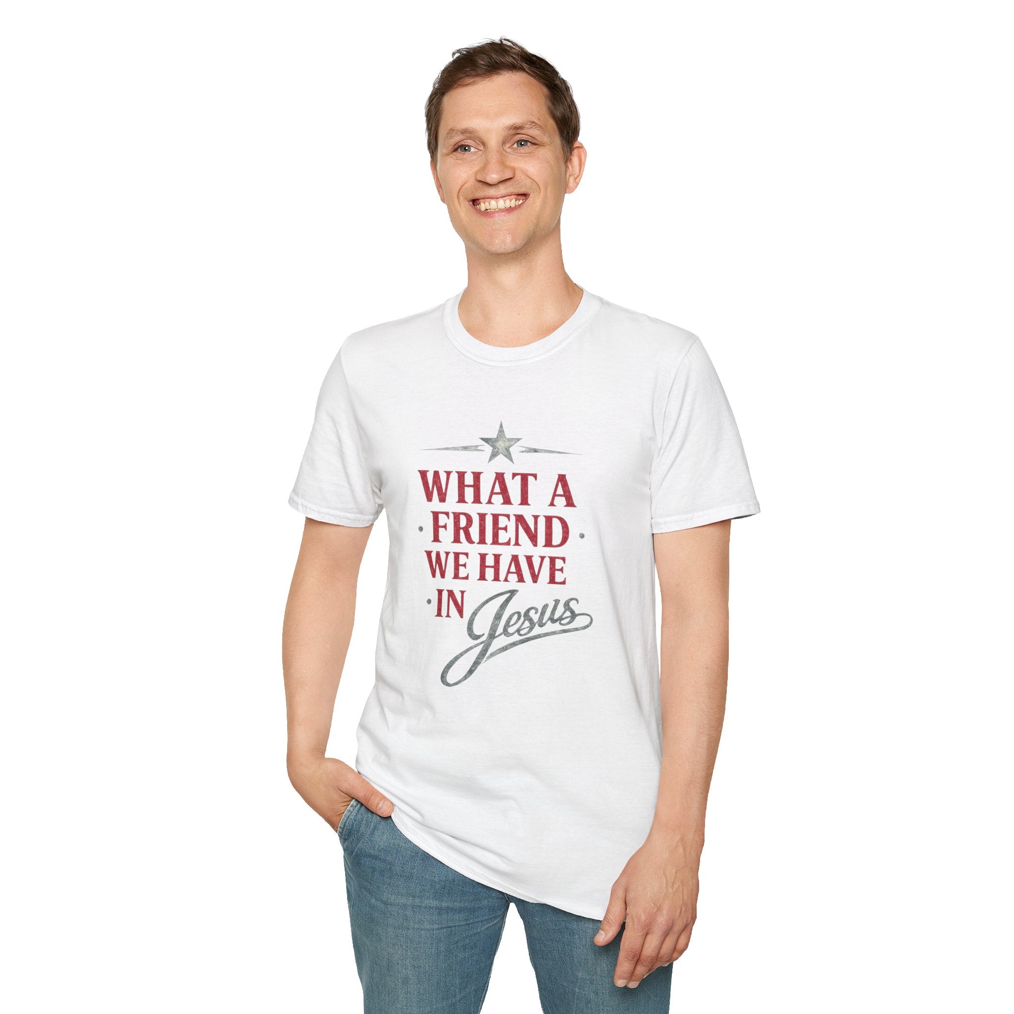 What a friend we have in Jesus Softstyle T-Shirt