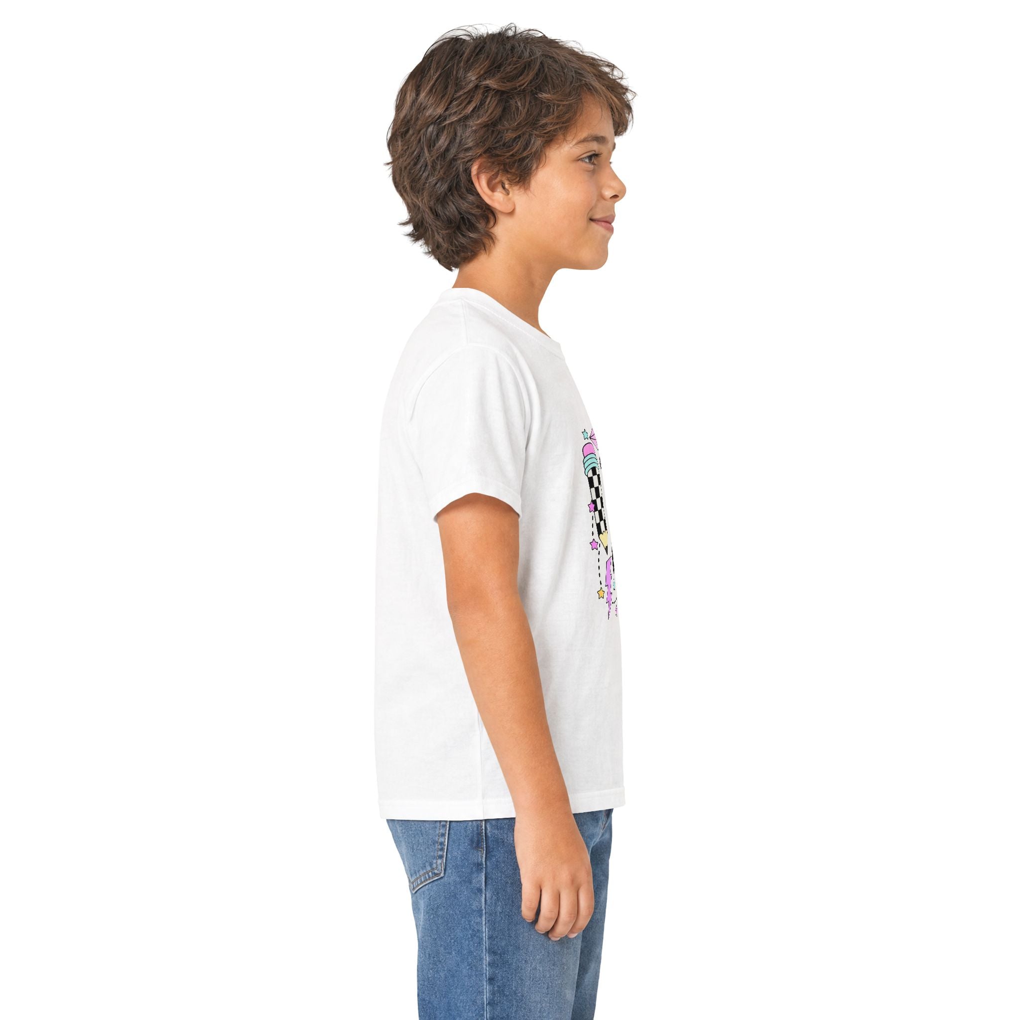 Kids Tee — "Bruh We're Back" Retro Skate Graphic