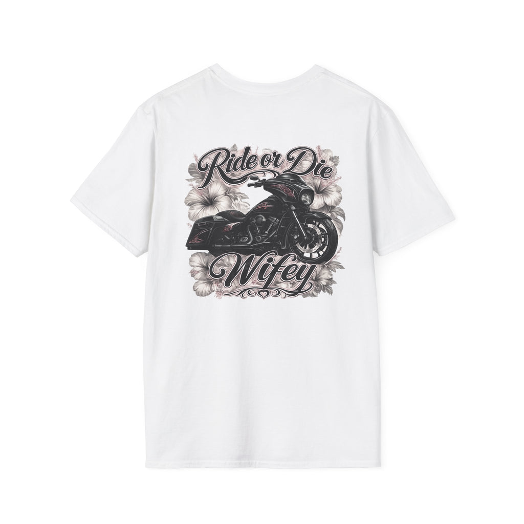 Ride or die wifey motorcycle T-Shirt