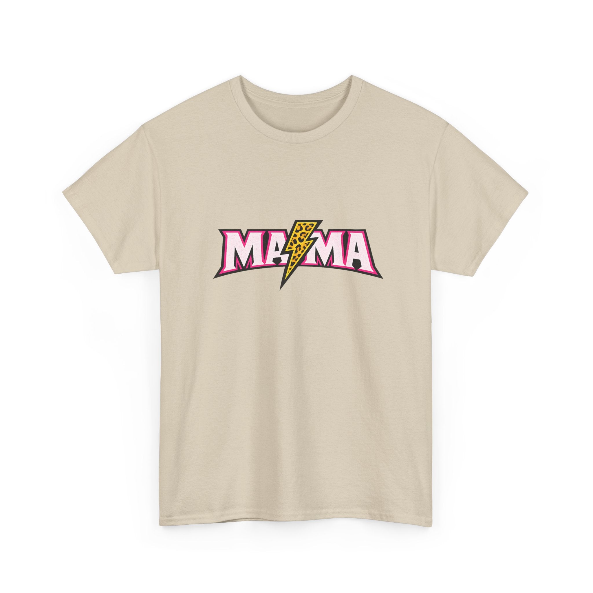 Mama Lightning Bolt Tee – Retro Rock Mom Graphic T-Shirt