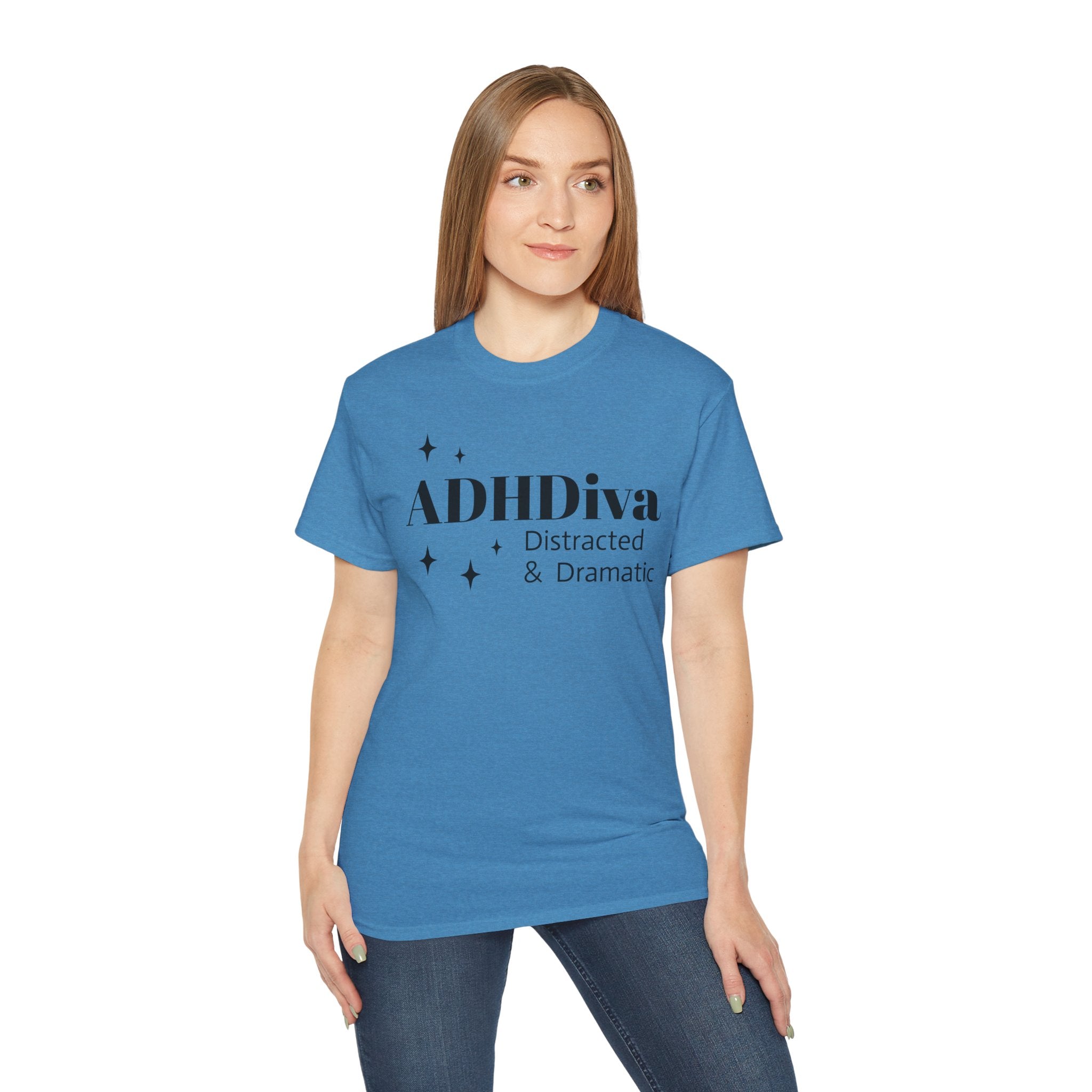 ADHDiva Tee — "ADHDiva: Distracted & Dramatic" Graphic Shirt