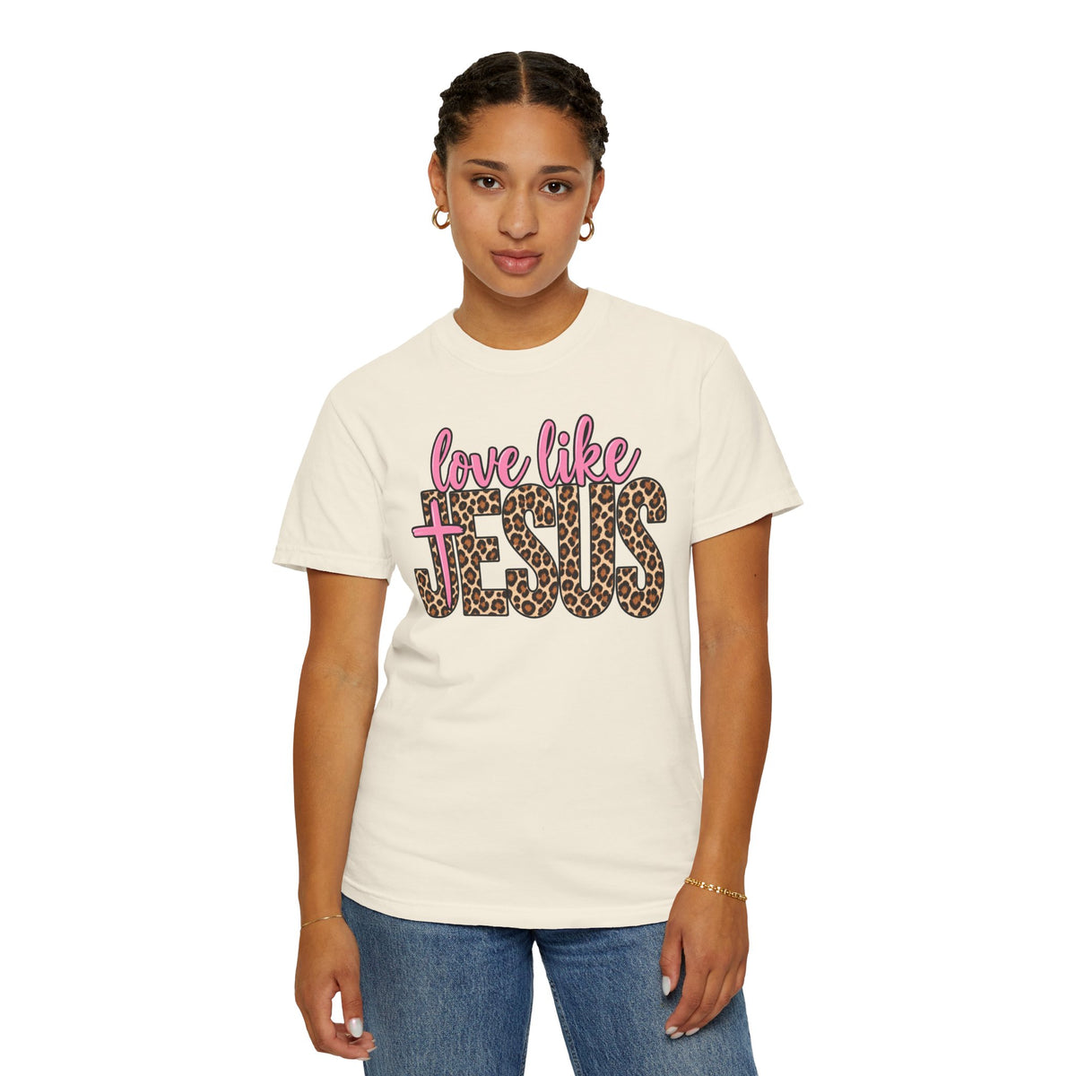 Love Like Jesus Leopard Print T-Shirt