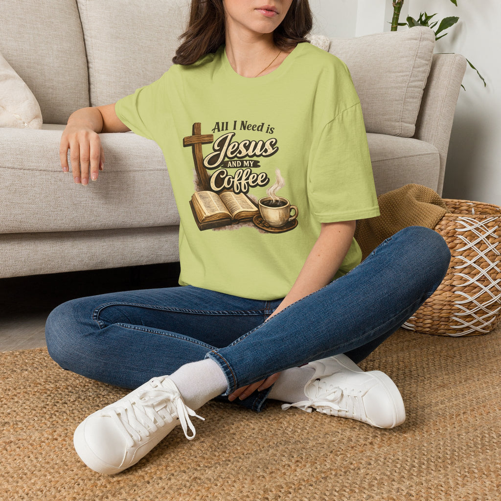 Jesus and My Coffee T-Shirt — Faith & Coffee Graphic Tee