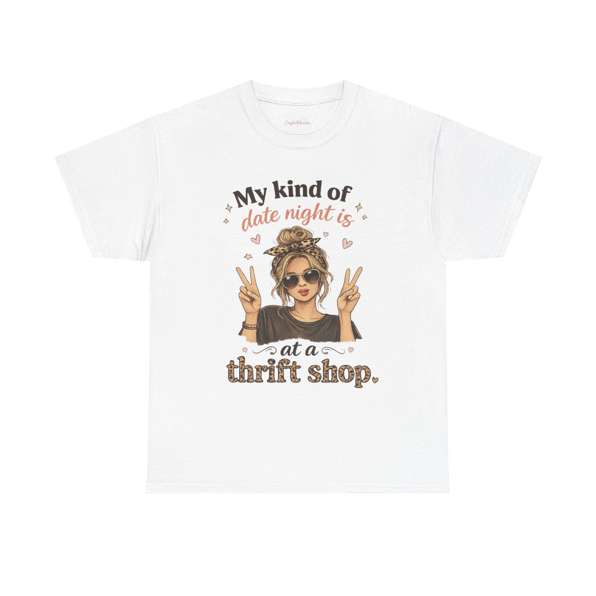 Thrift Shop Date Night T‑Shirt – "My Kind of Date Night Is at a Thrift Shop" Graphic Tee