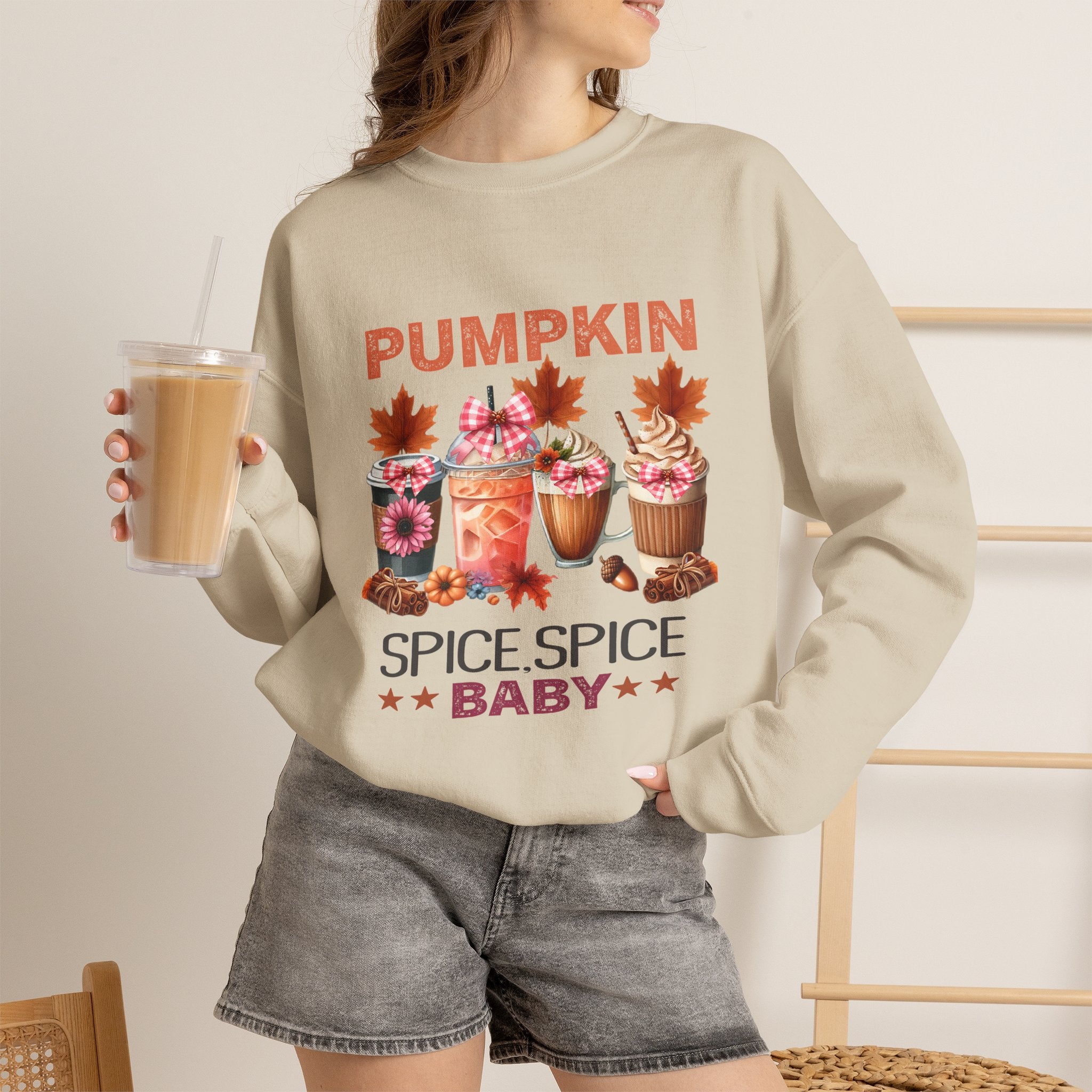 Pumpkin Spice Baby Crewneck Sweatshirt