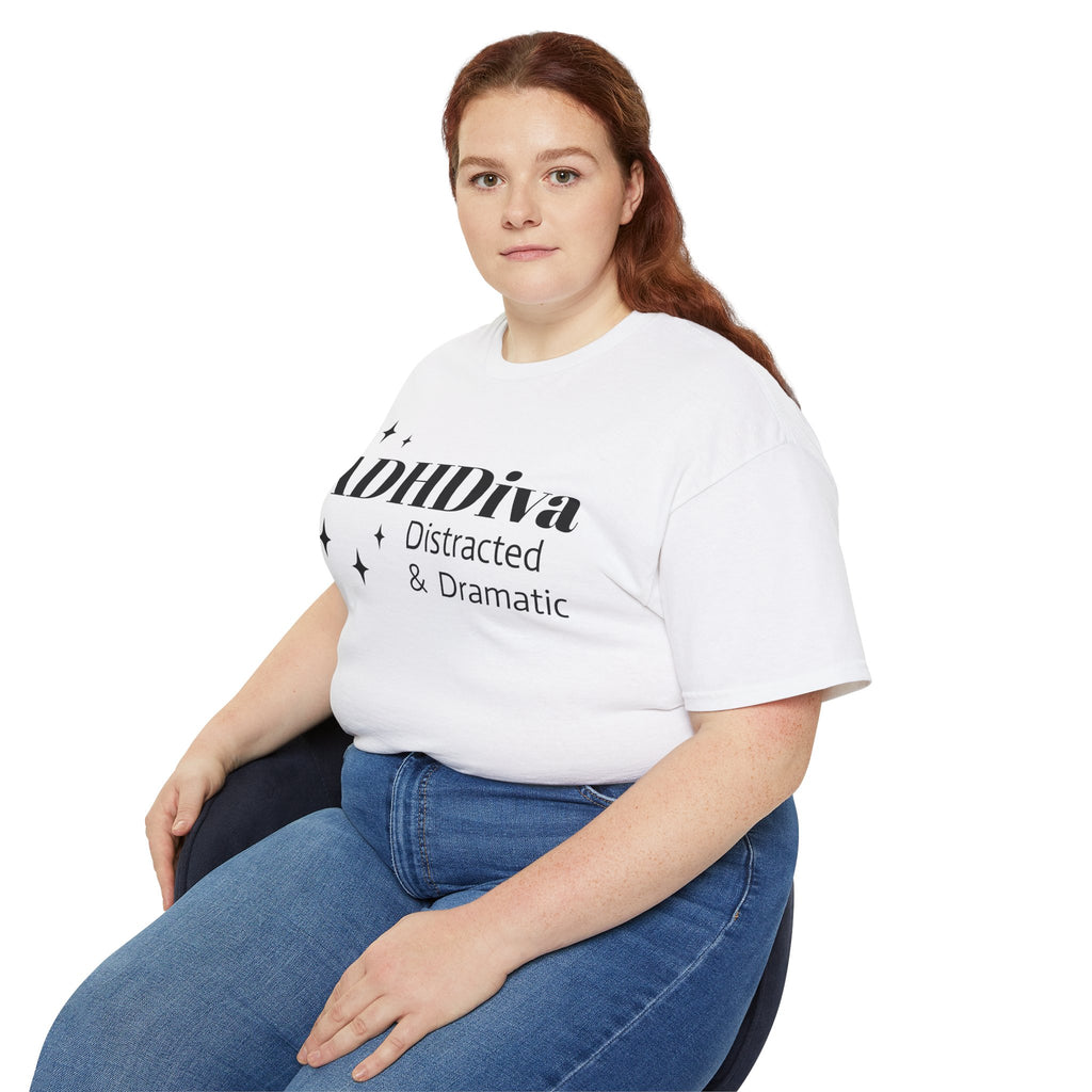 ADHDiva Tee — "ADHDiva: Distracted & Dramatic" Graphic Shirt