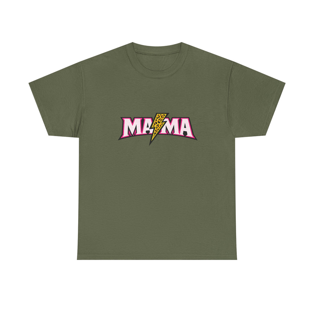 Mama Lightning Bolt Tee – Retro Rock Mom Graphic T-Shirt