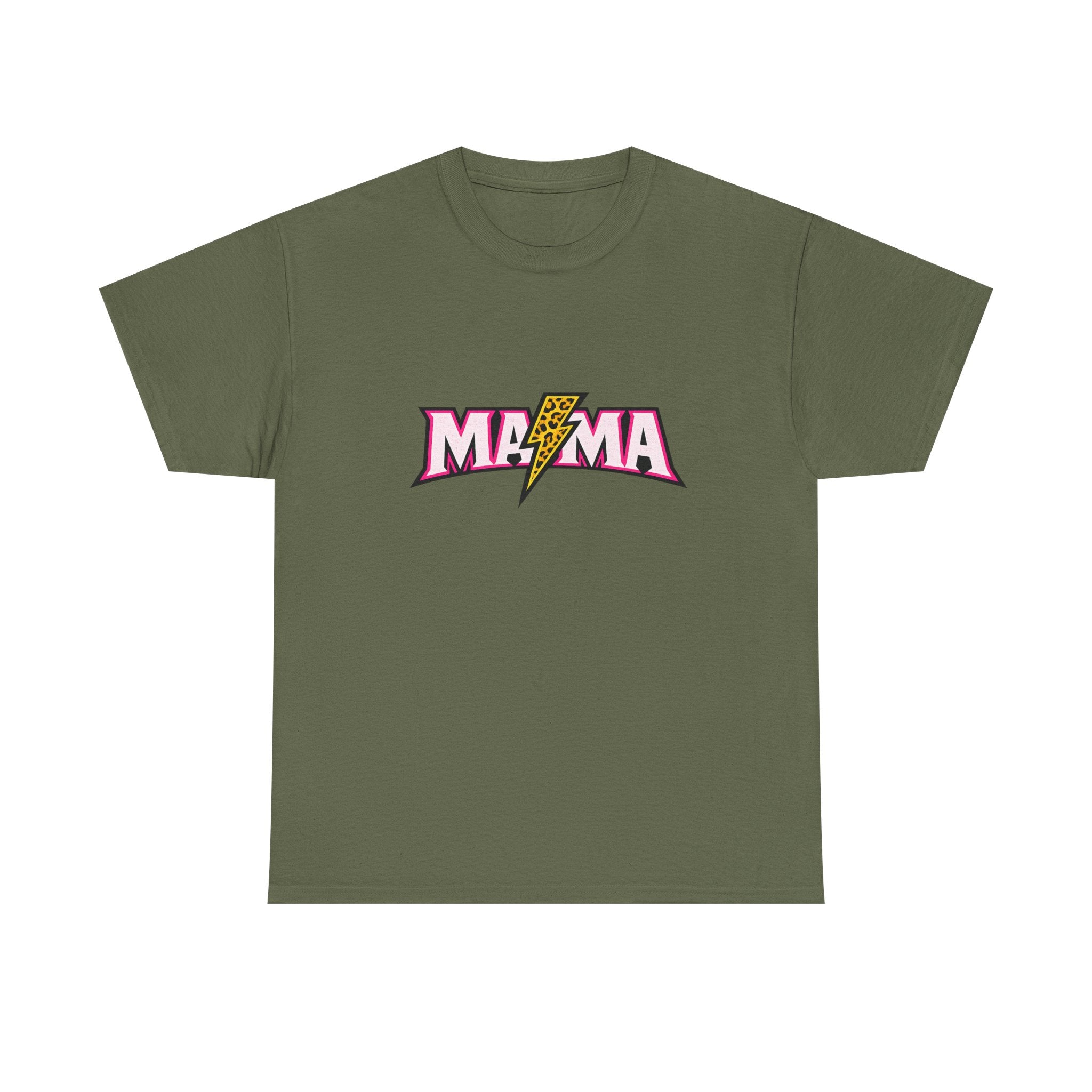 Mama Lightning Bolt Tee – Retro Rock Mom Graphic T-Shirt