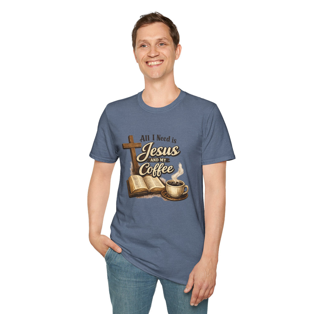 Jesus and My Coffee T-Shirt — Faith & Coffee Graphic Tee