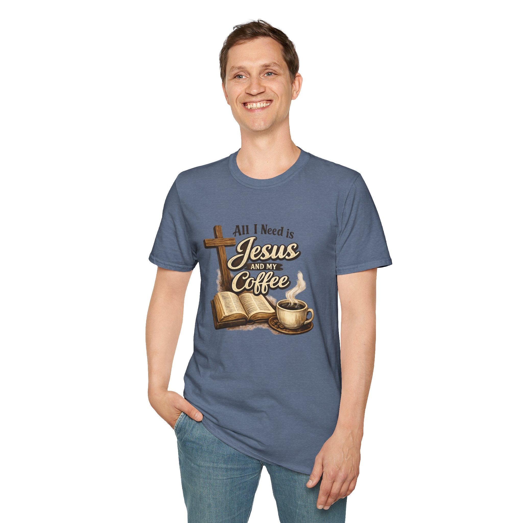 Jesus and My Coffee T-Shirt — Faith & Coffee Graphic Tee