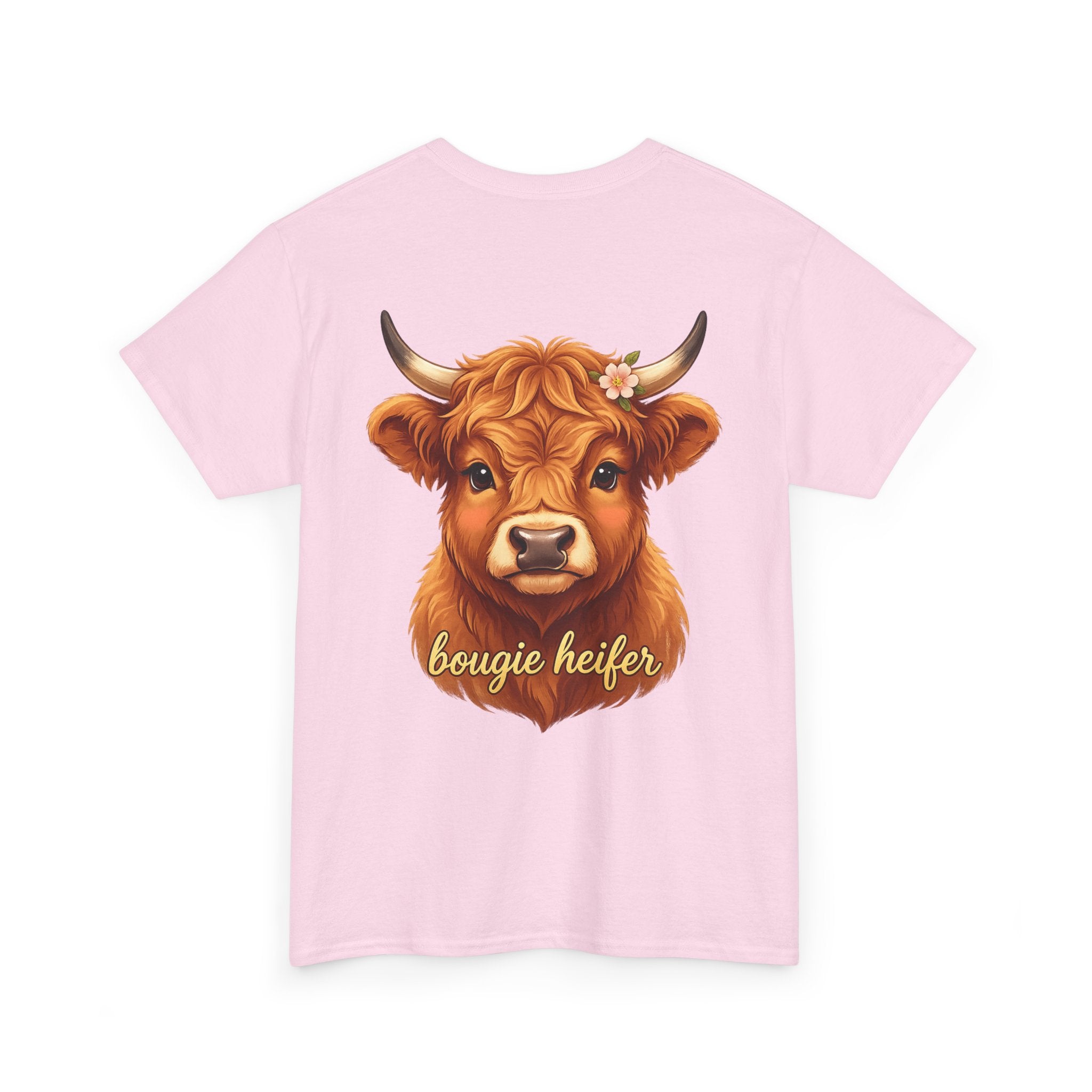 Bougie Heifer Tee — Cute Cow Graphic Cotton T-Shirt