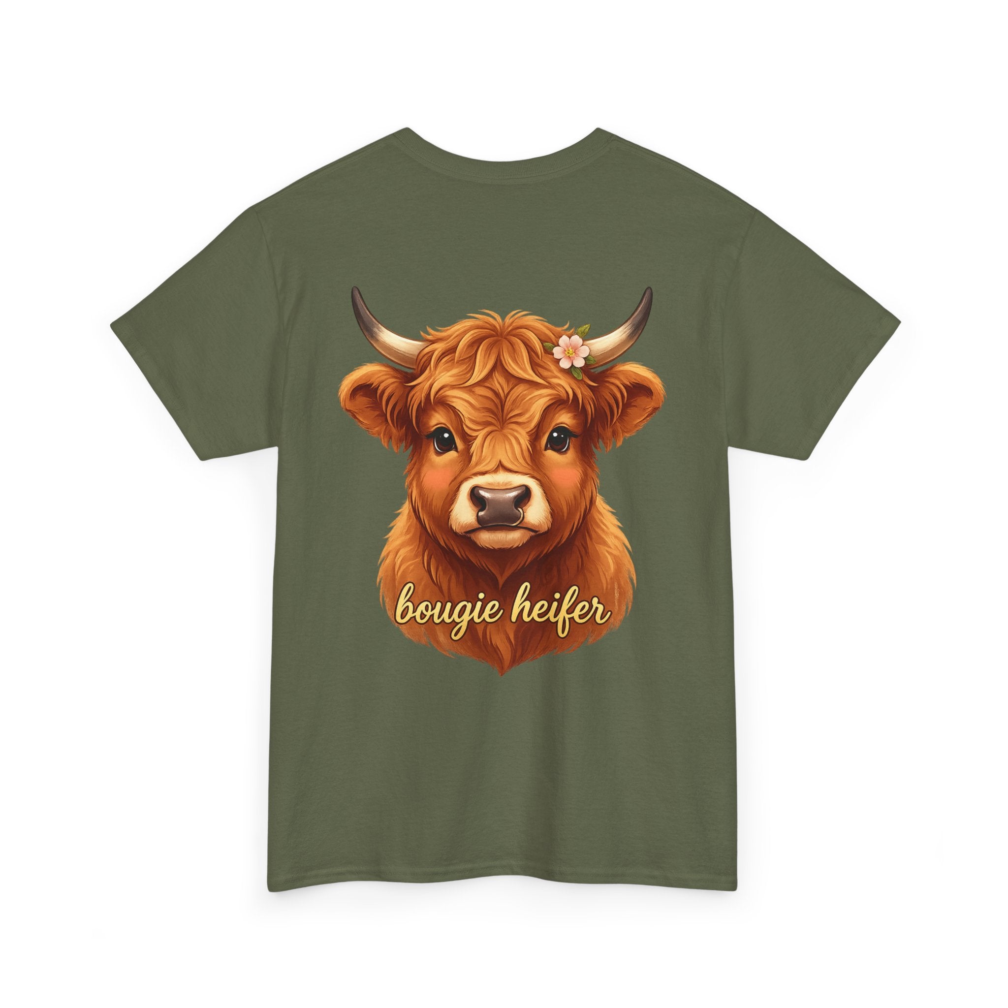 Bougie Heifer Tee — Cute Cow Graphic Cotton T-Shirt