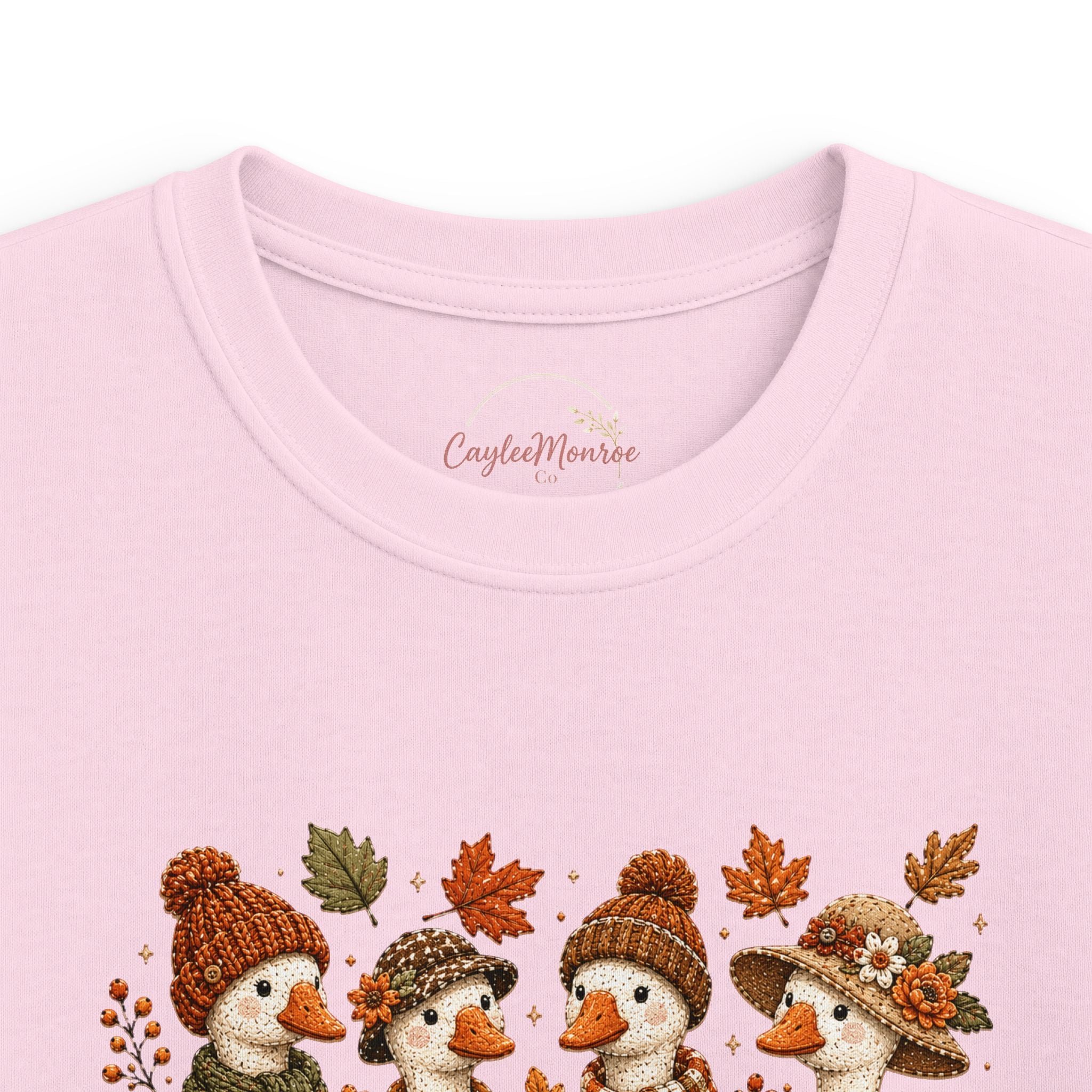 Kids Tee — 'Just a Fall Goose' Cute Fall Geese Graphic Shirt