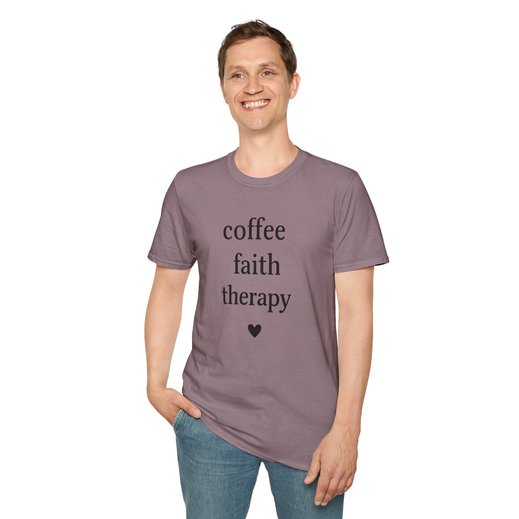 Coffee Faith Therapy T-Shirt