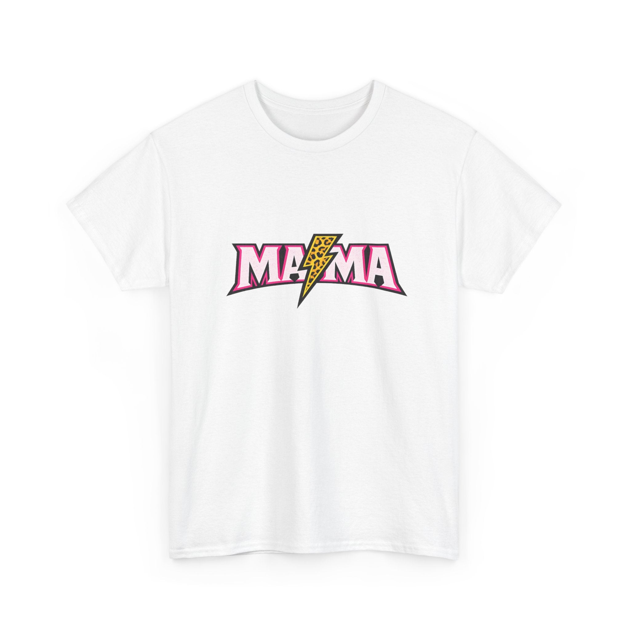 Mama Lightning Bolt Tee – Retro Rock Mom Graphic T-Shirt