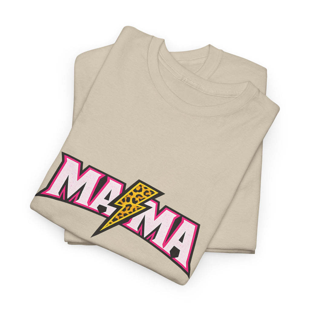 Mama Lightning Bolt Tee – Retro Rock Mom Graphic T-Shirt
