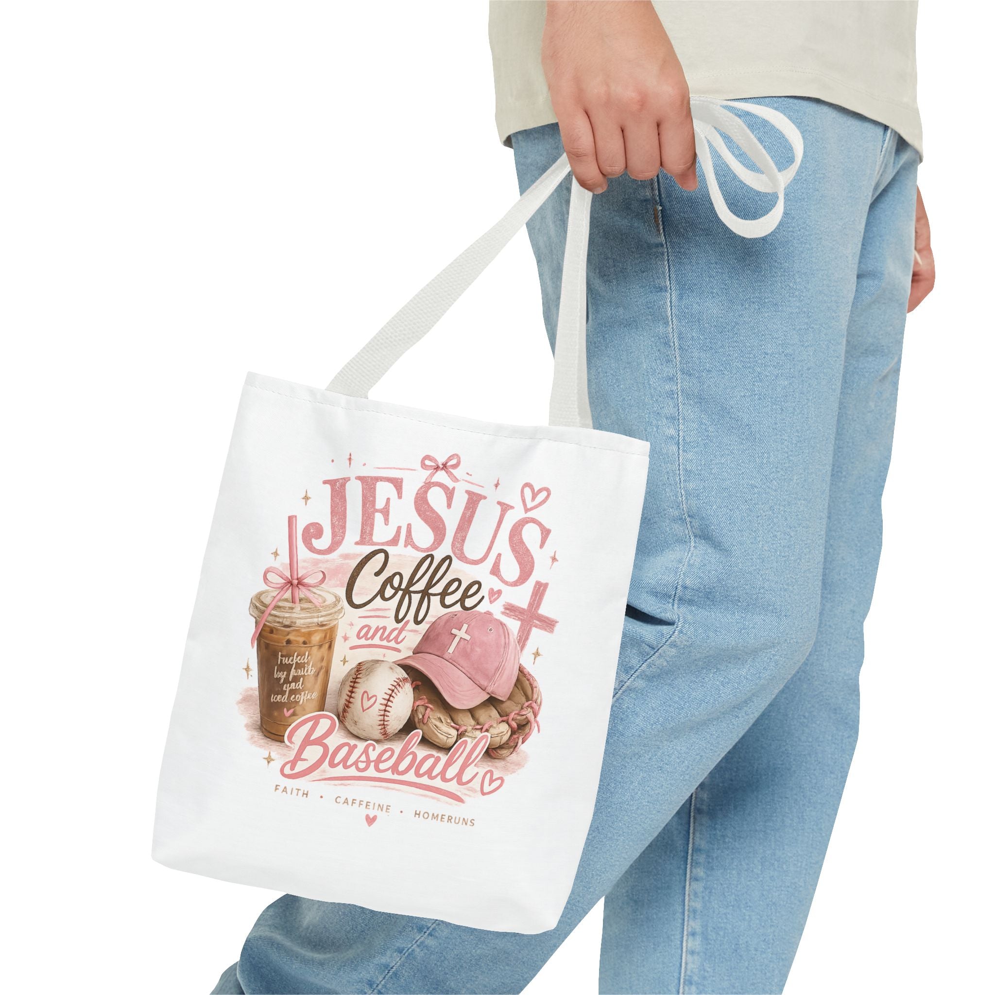 Tote Bag Jesus, Iced coffee and baseball
