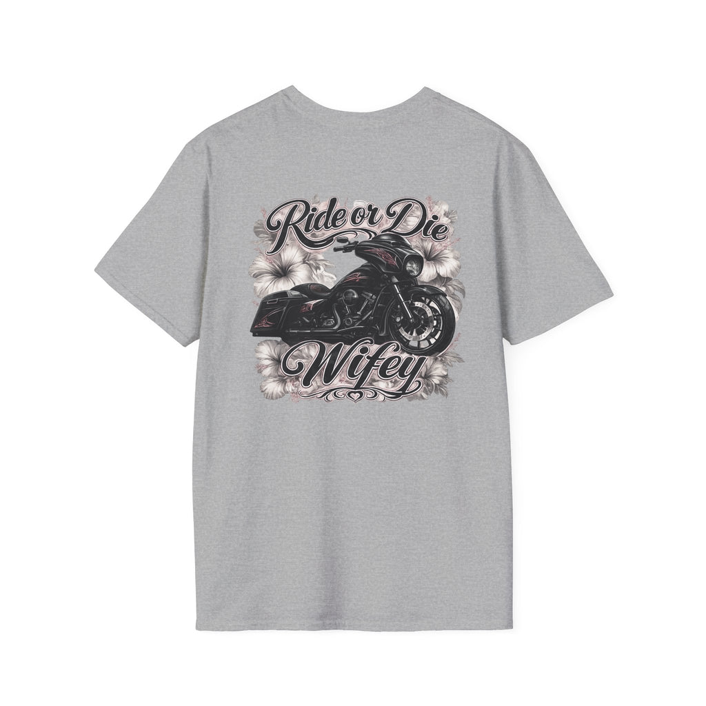 Ride or die wifey motorcycle T-Shirt
