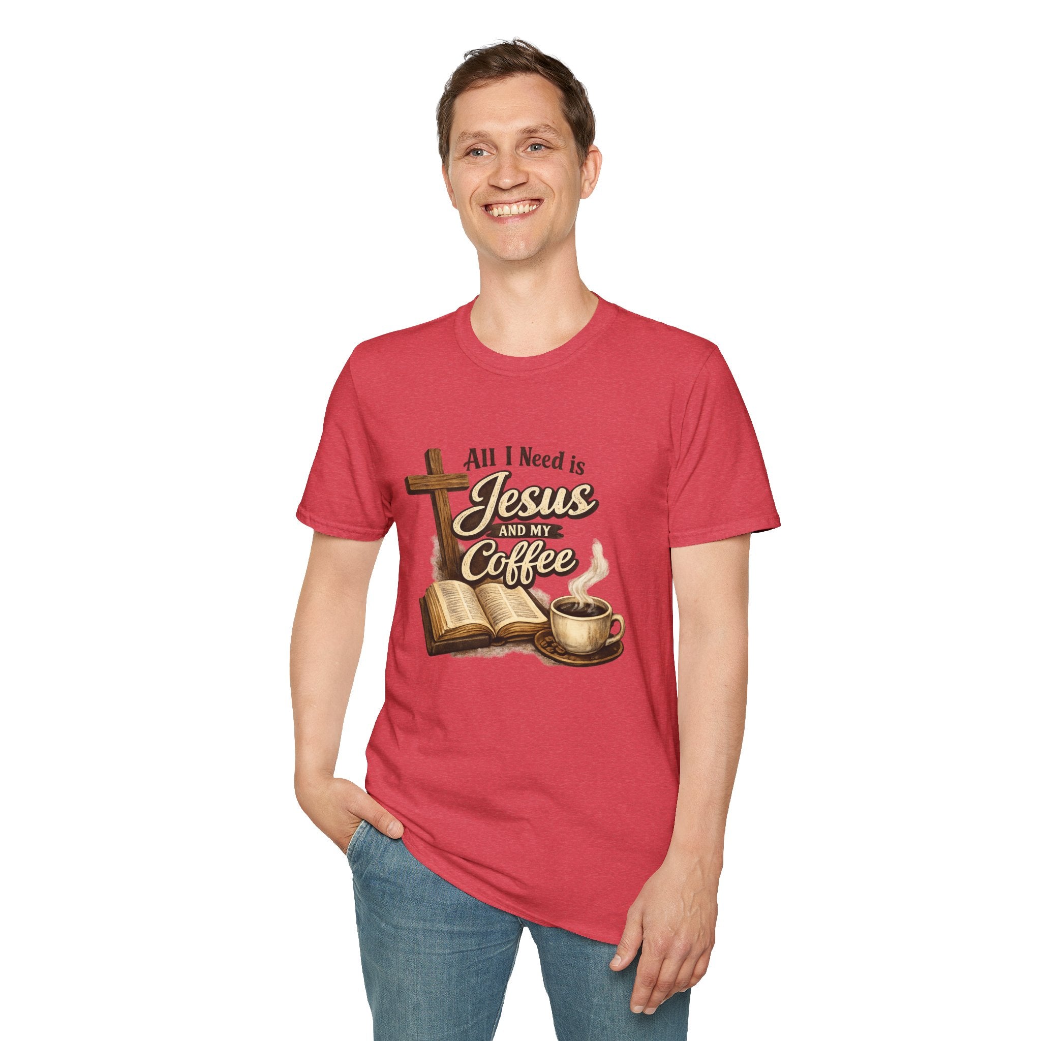 Jesus and My Coffee T-Shirt — Faith & Coffee Graphic Tee
