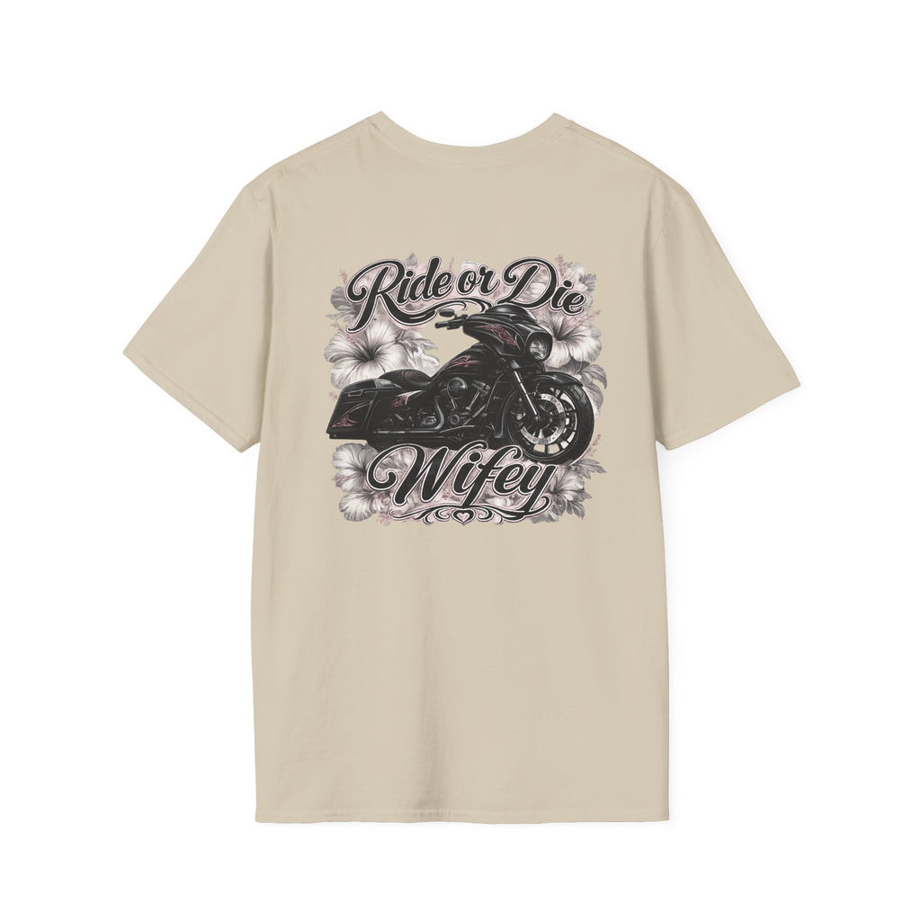 Ride or die wifey motorcycle T-Shirt