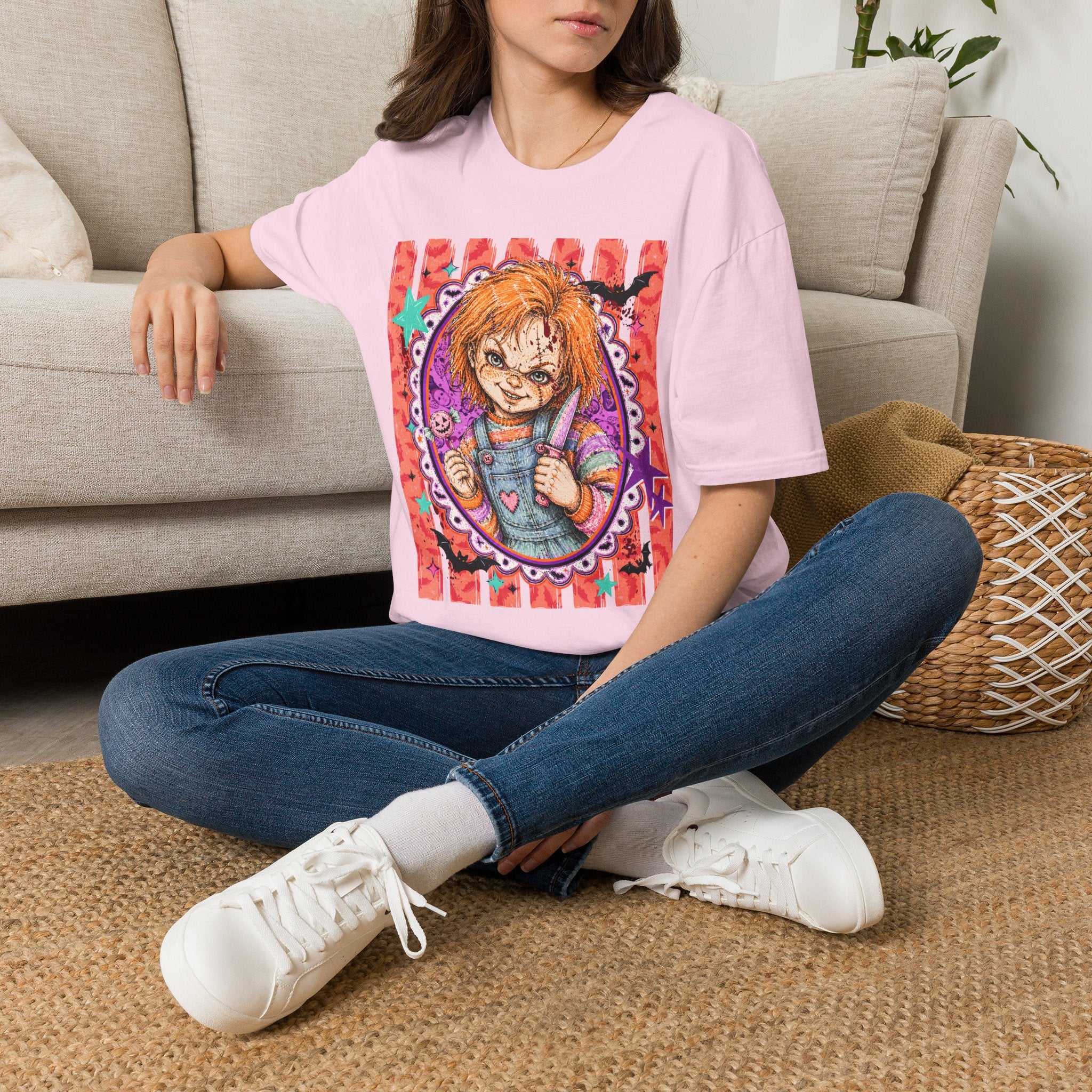 Chucky Doll Graphic T-Shirt — Retro Horror Movie Tee