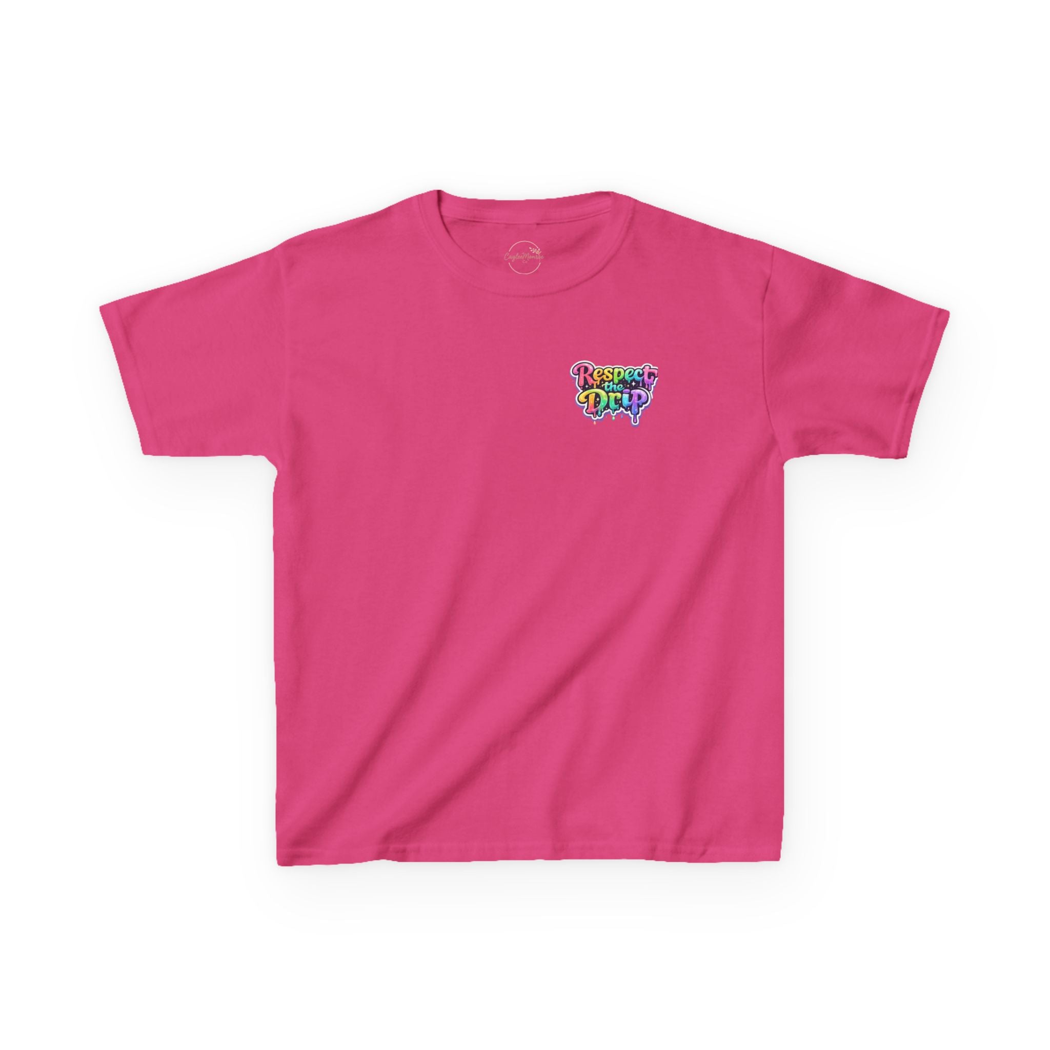 Kids Tee — Rainbow Drip Ice Cream Skull Graphic