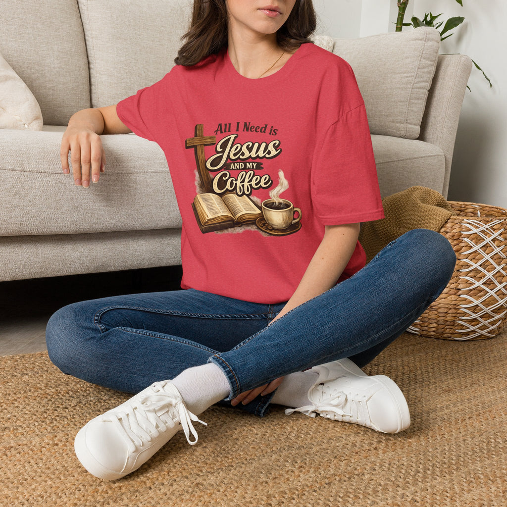 Jesus and My Coffee T-Shirt — Faith & Coffee Graphic Tee