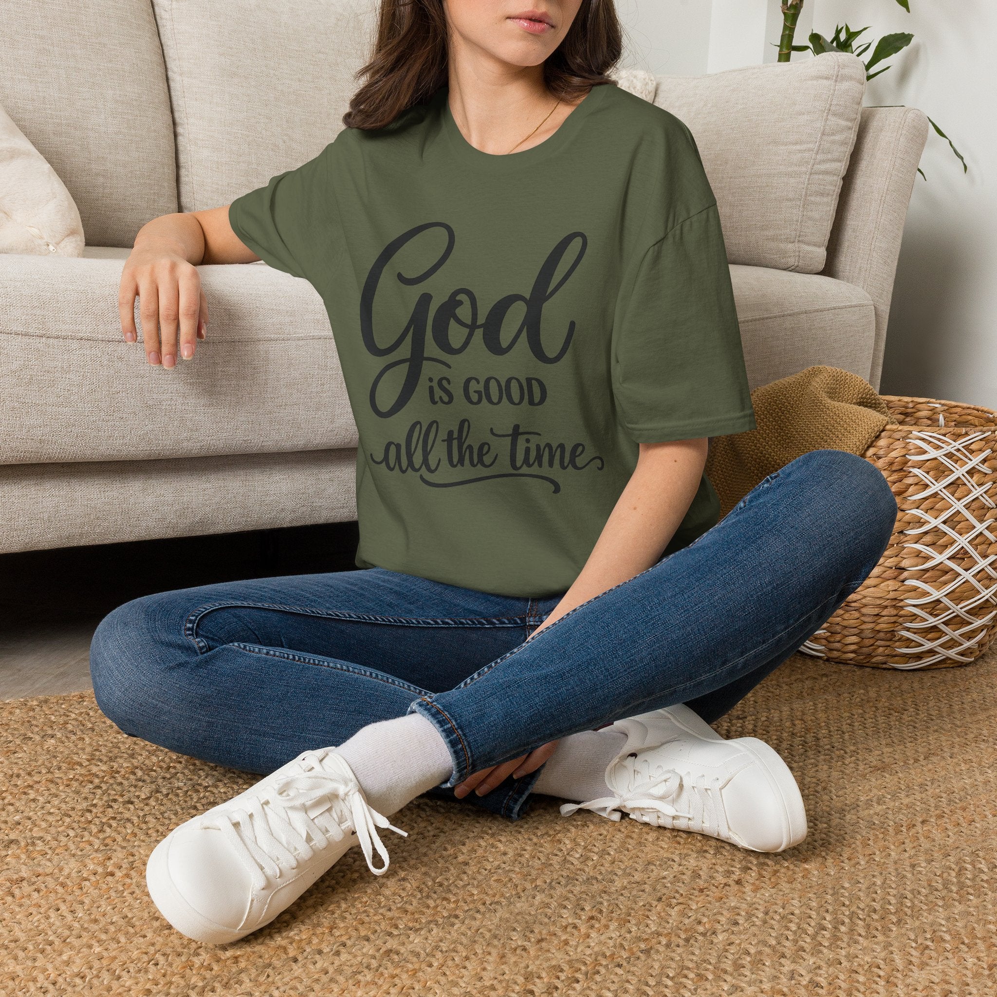 God Is Good All The Time T-Shirt — Inspirational Christian Faith Tee