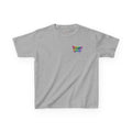 Kids Tee — Rainbow Drip Ice Cream Skull Graphic