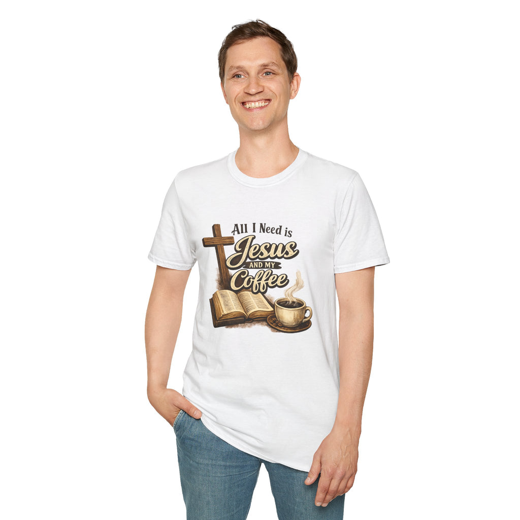 Jesus and My Coffee T-Shirt — Faith & Coffee Graphic Tee