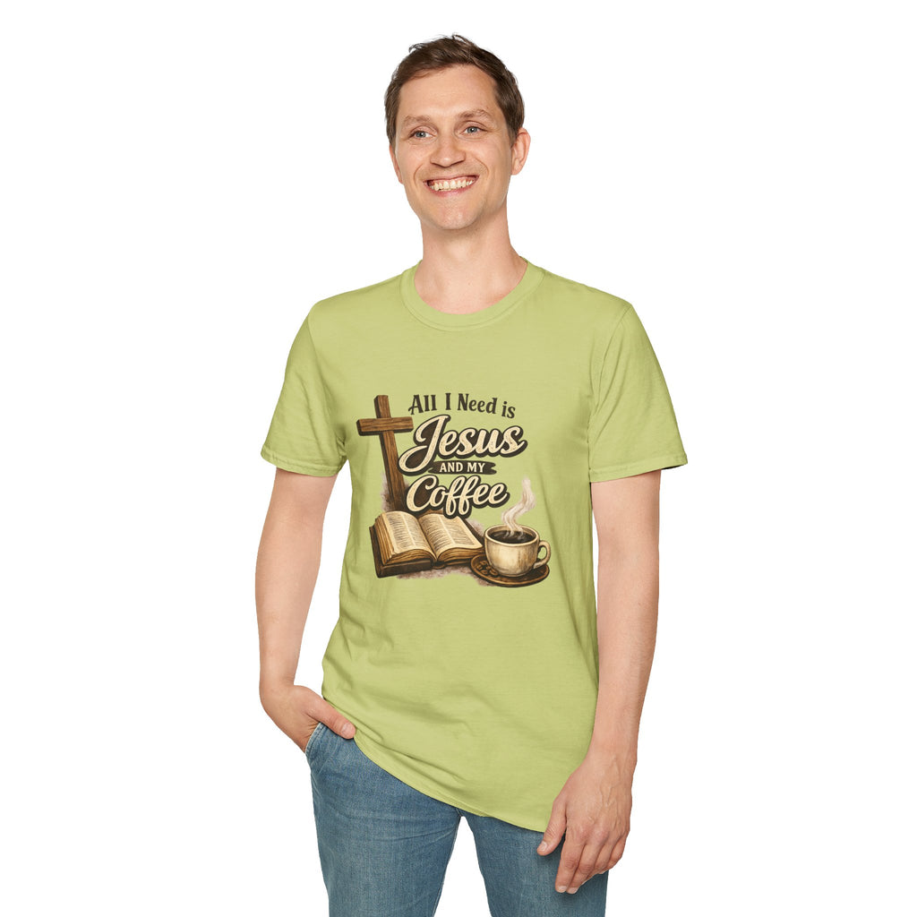 Jesus and My Coffee T-Shirt — Faith & Coffee Graphic Tee