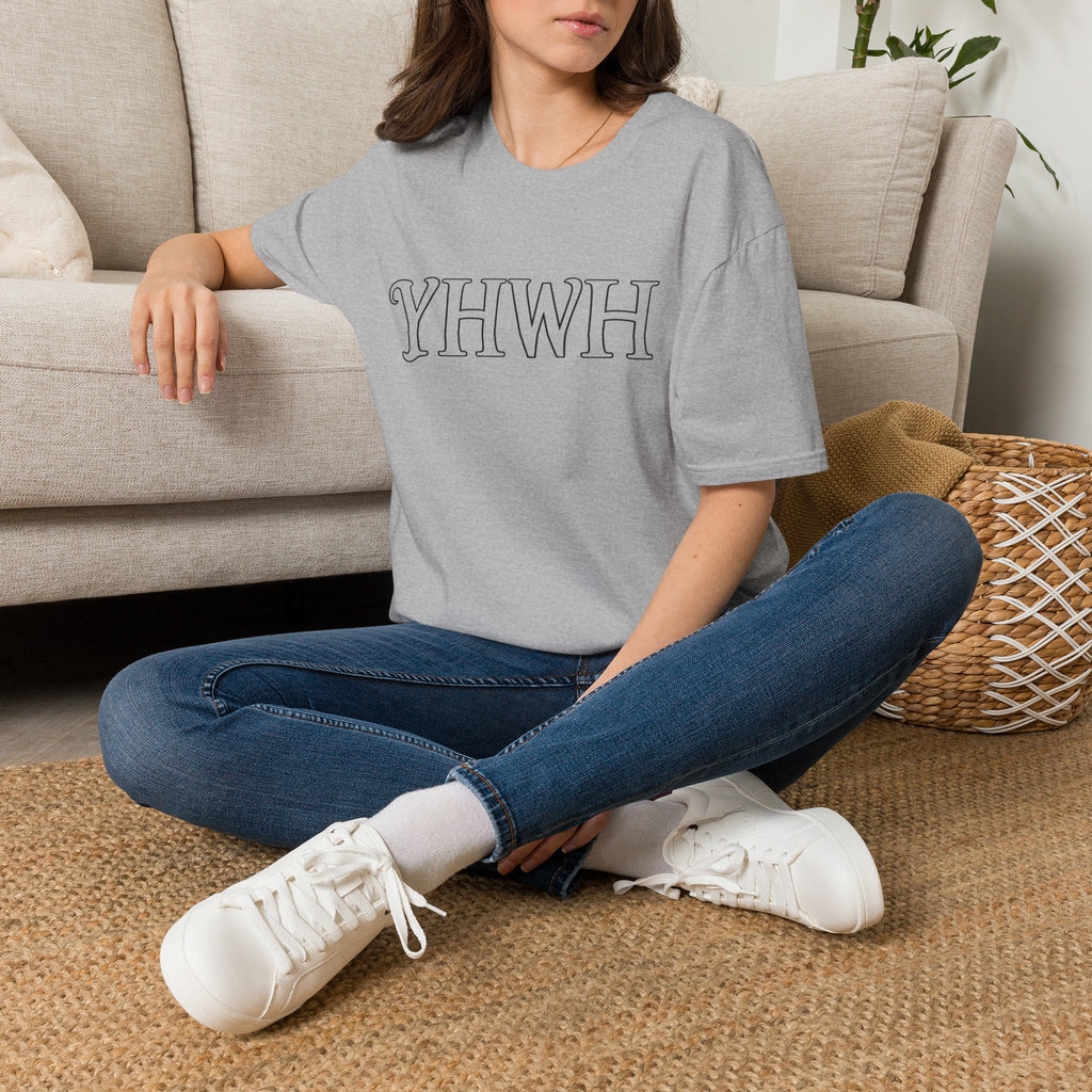 YHWH Script Tee - Minimal Christian Faith T-Shirt