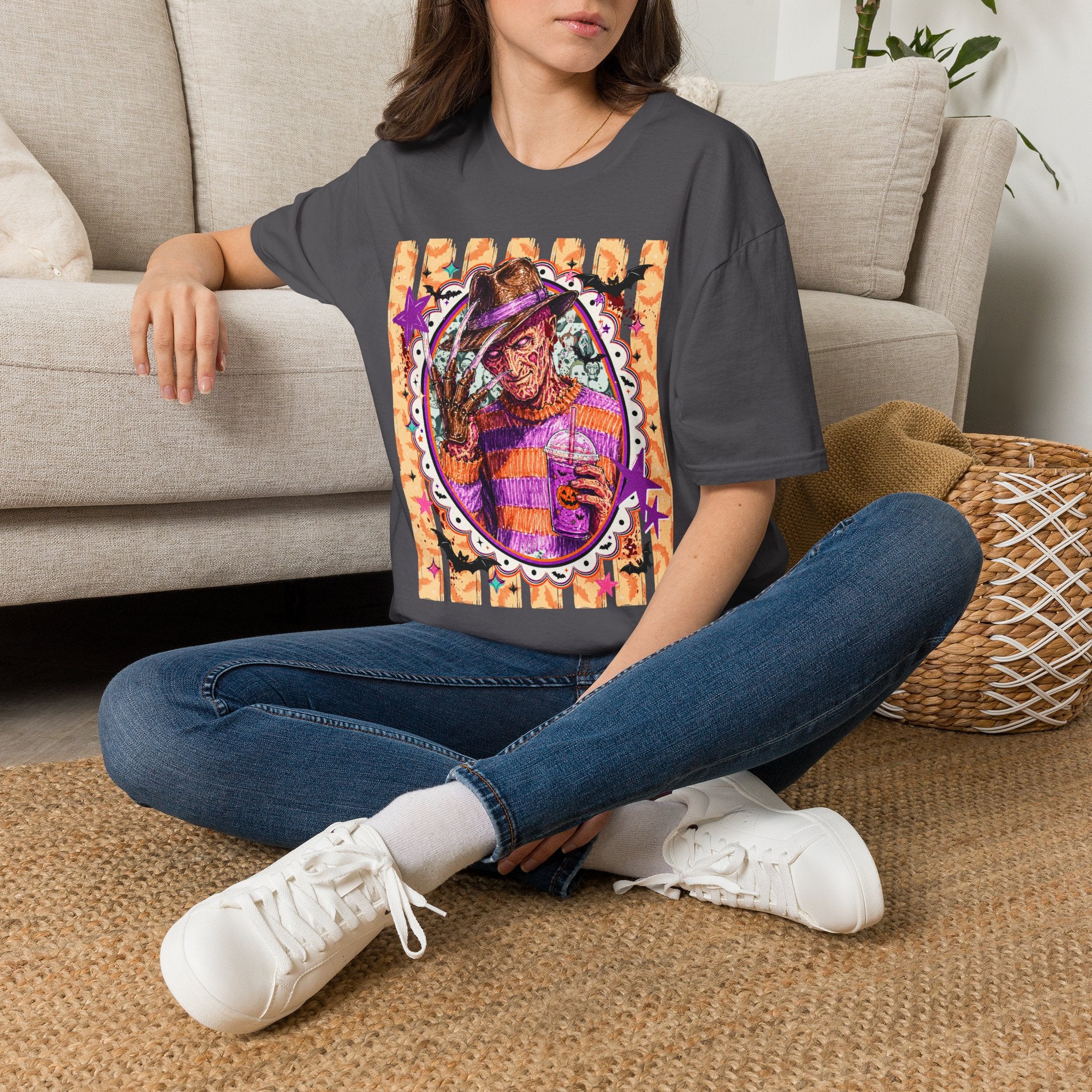 Freddy Krueger Horror Graphic T-Shirt — Retro Scary Movie Tee