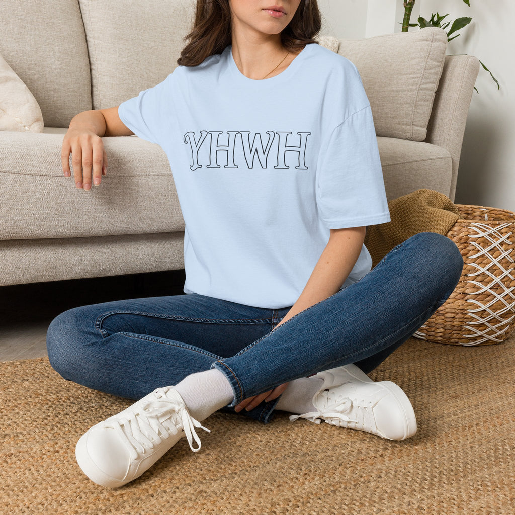 YHWH Script Tee - Minimal Christian Faith T-Shirt