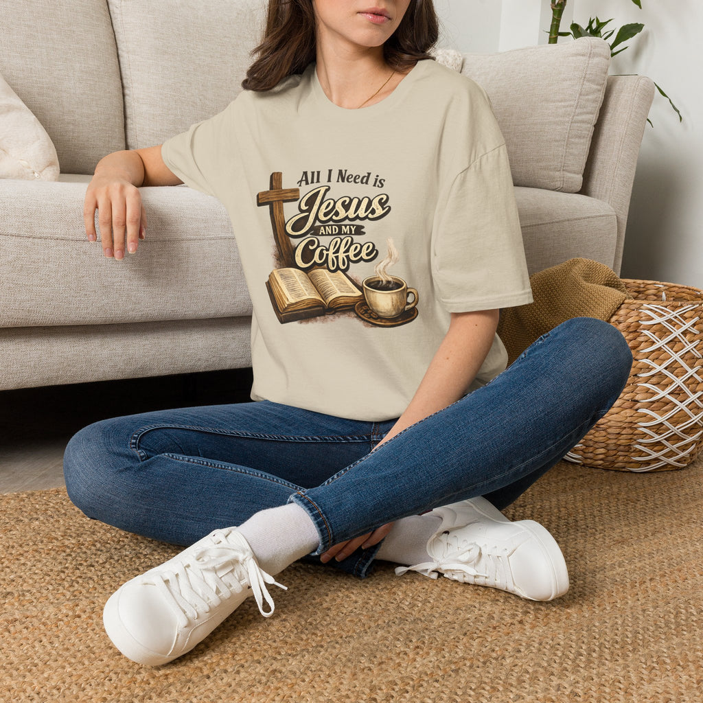 Jesus and My Coffee T-Shirt — Faith & Coffee Graphic Tee