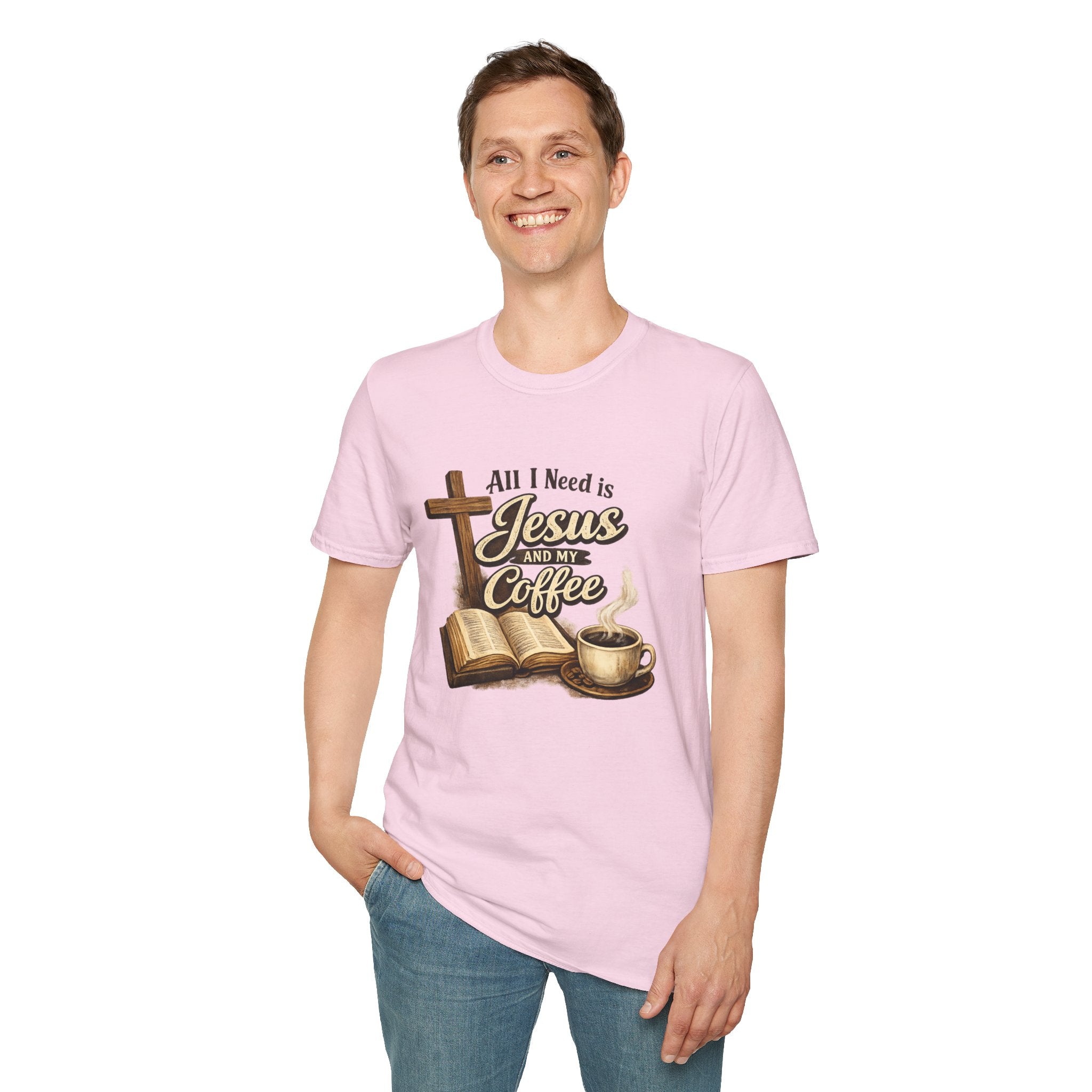 Jesus and My Coffee T-Shirt — Faith & Coffee Graphic Tee