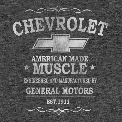 Chevrolet American Made Muscle T-Shirt - Gray