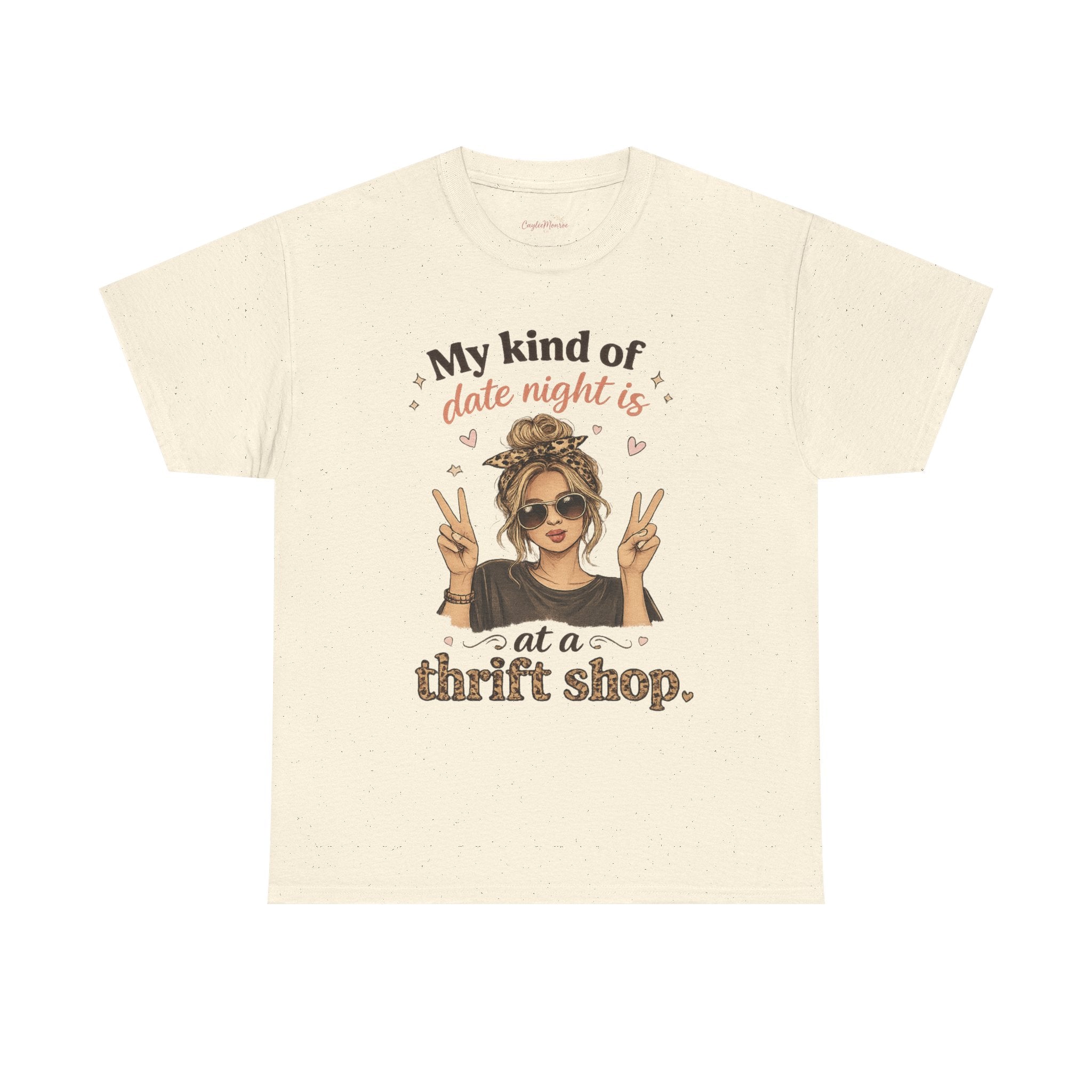 Thrift Shop Date Night T‑Shirt – "My Kind of Date Night Is at a Thrift Shop" Graphic Tee