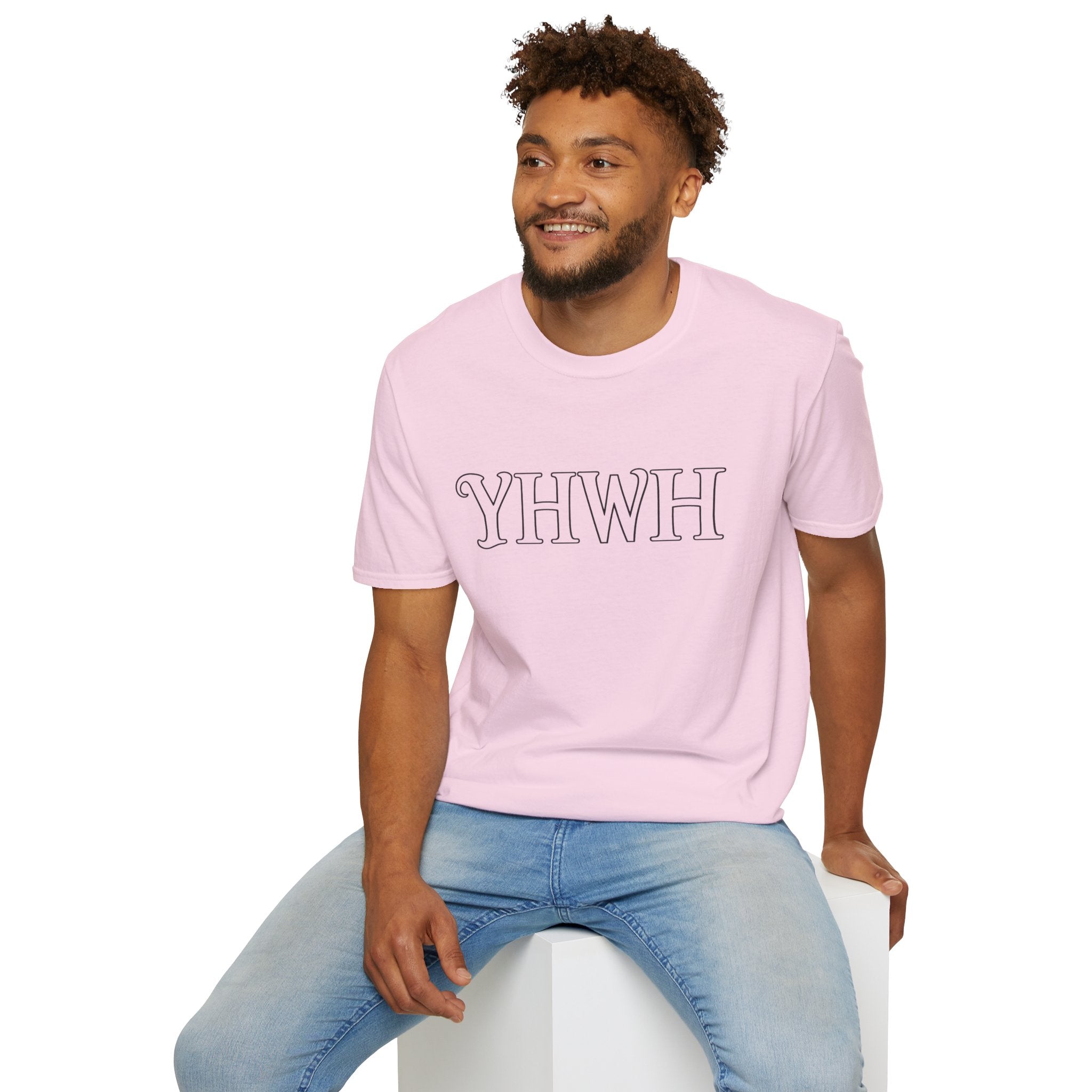 YHWH Script Tee - Minimal Christian Faith T-Shirt
