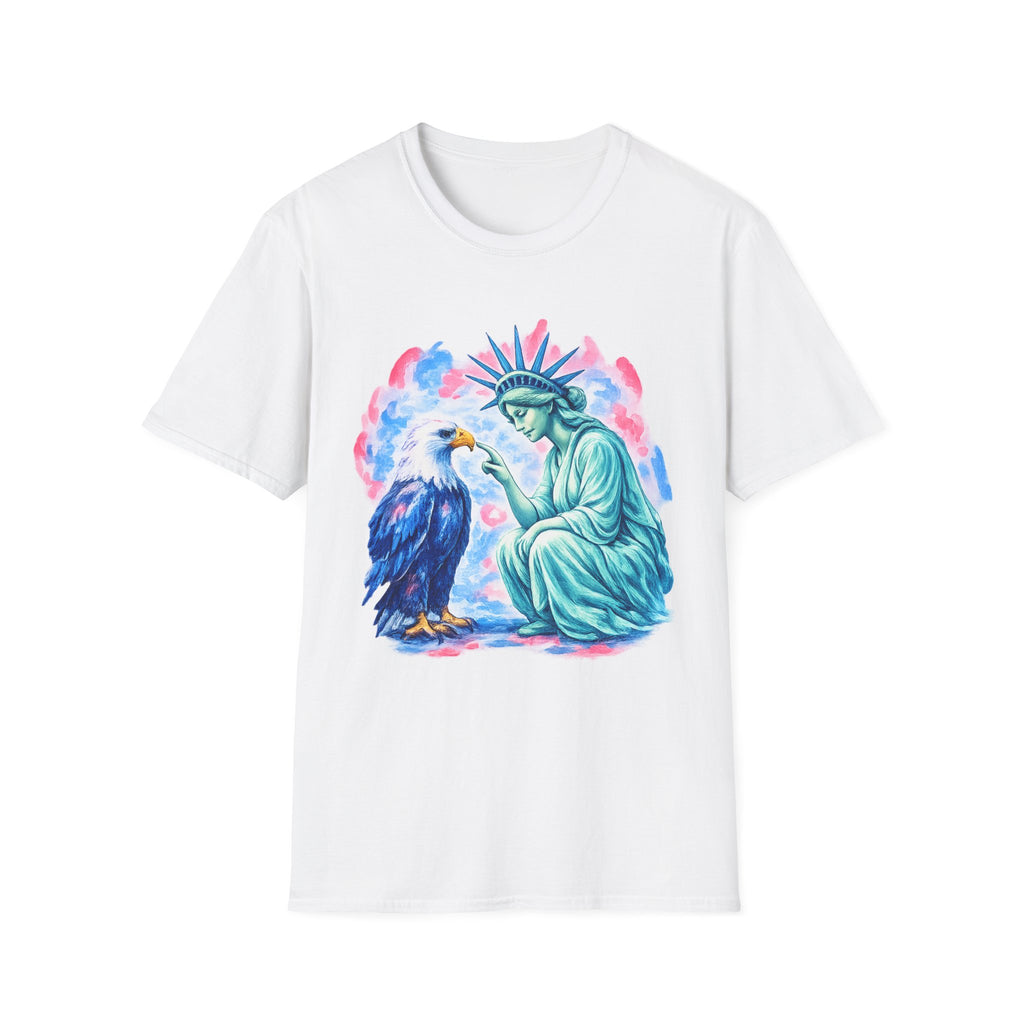 Liberty & Eagle Watercolor T-Shirt