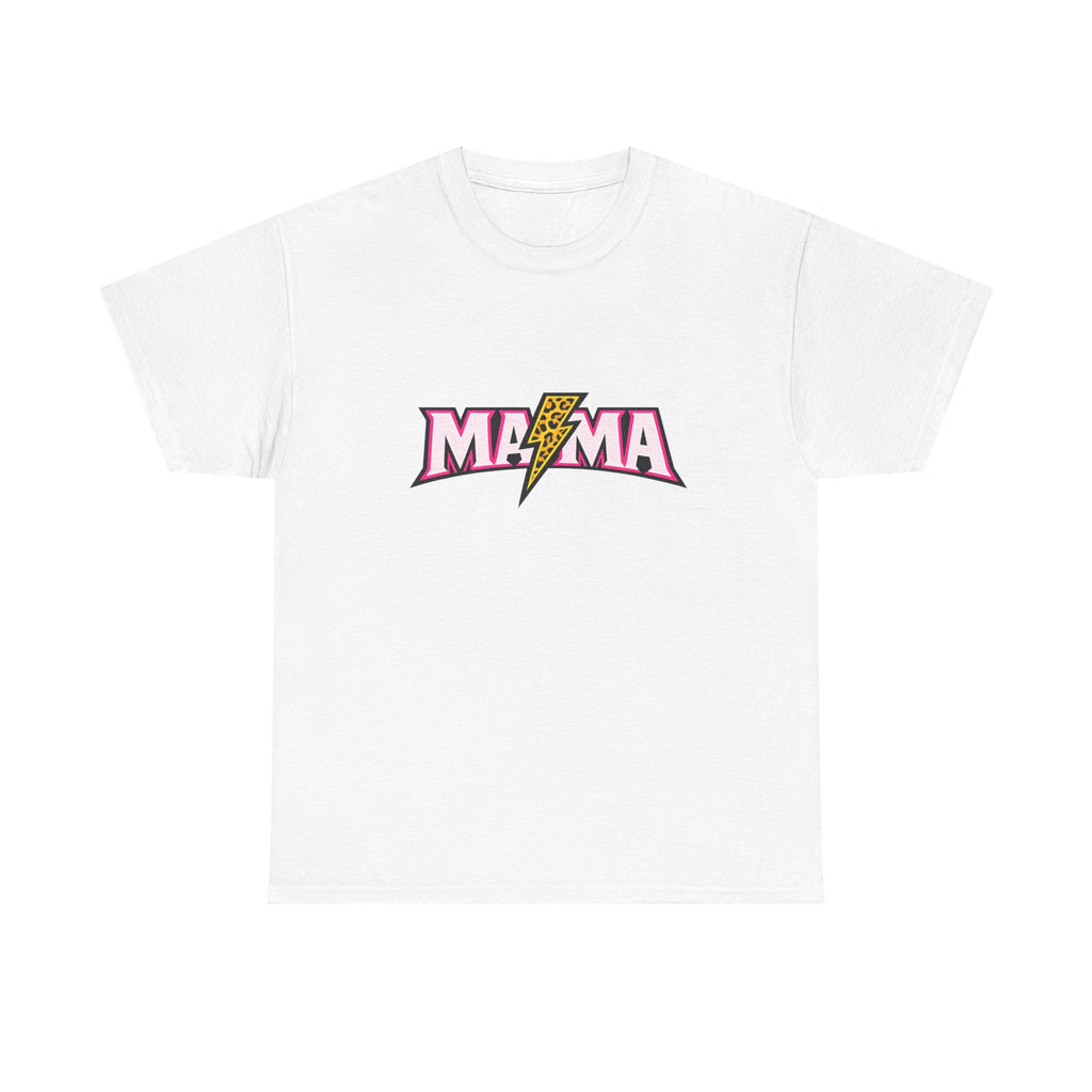 Mama Lightning Bolt Tee – Retro Rock Mom Graphic T-Shirt