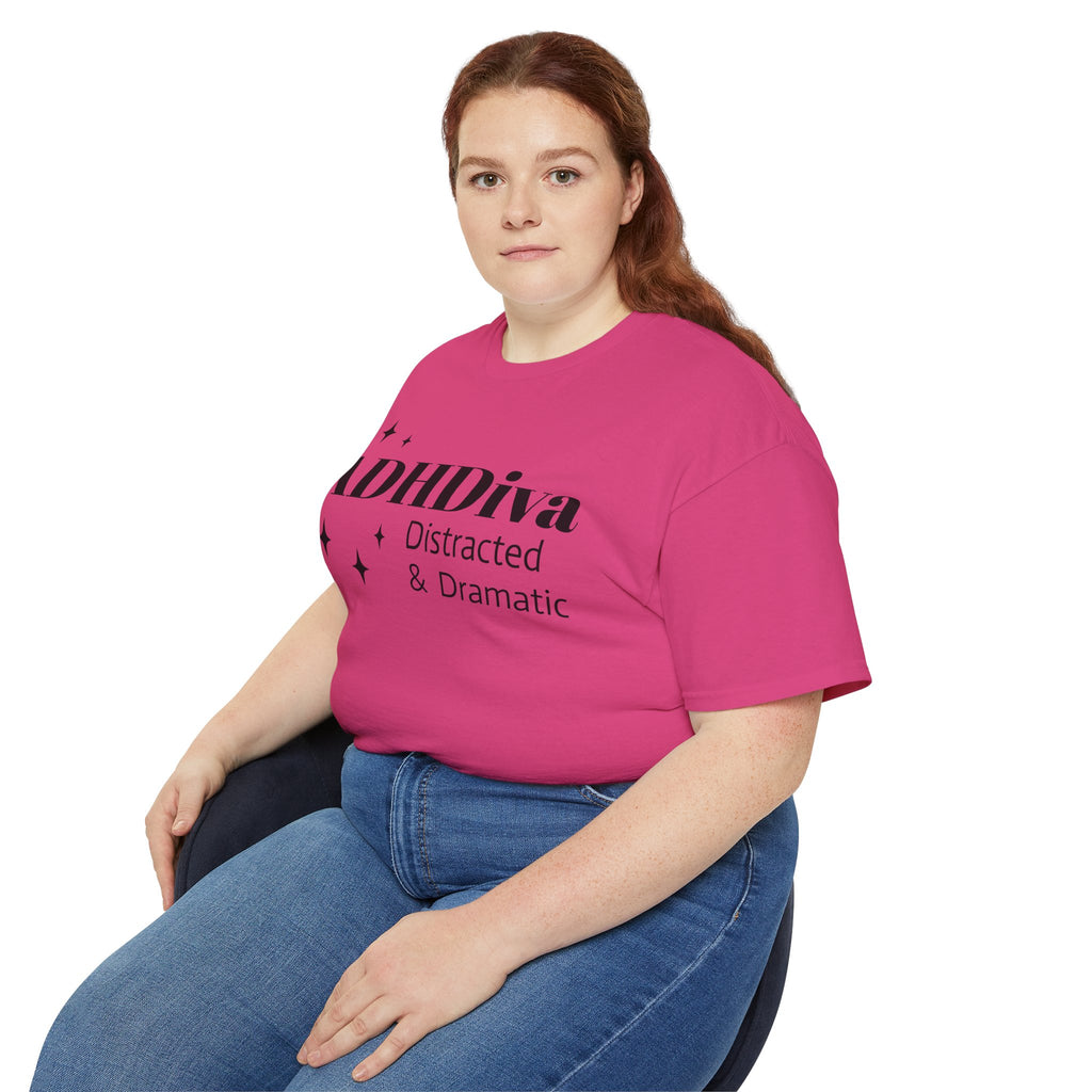 ADHDiva Tee — "ADHDiva: Distracted & Dramatic" Graphic Shirt