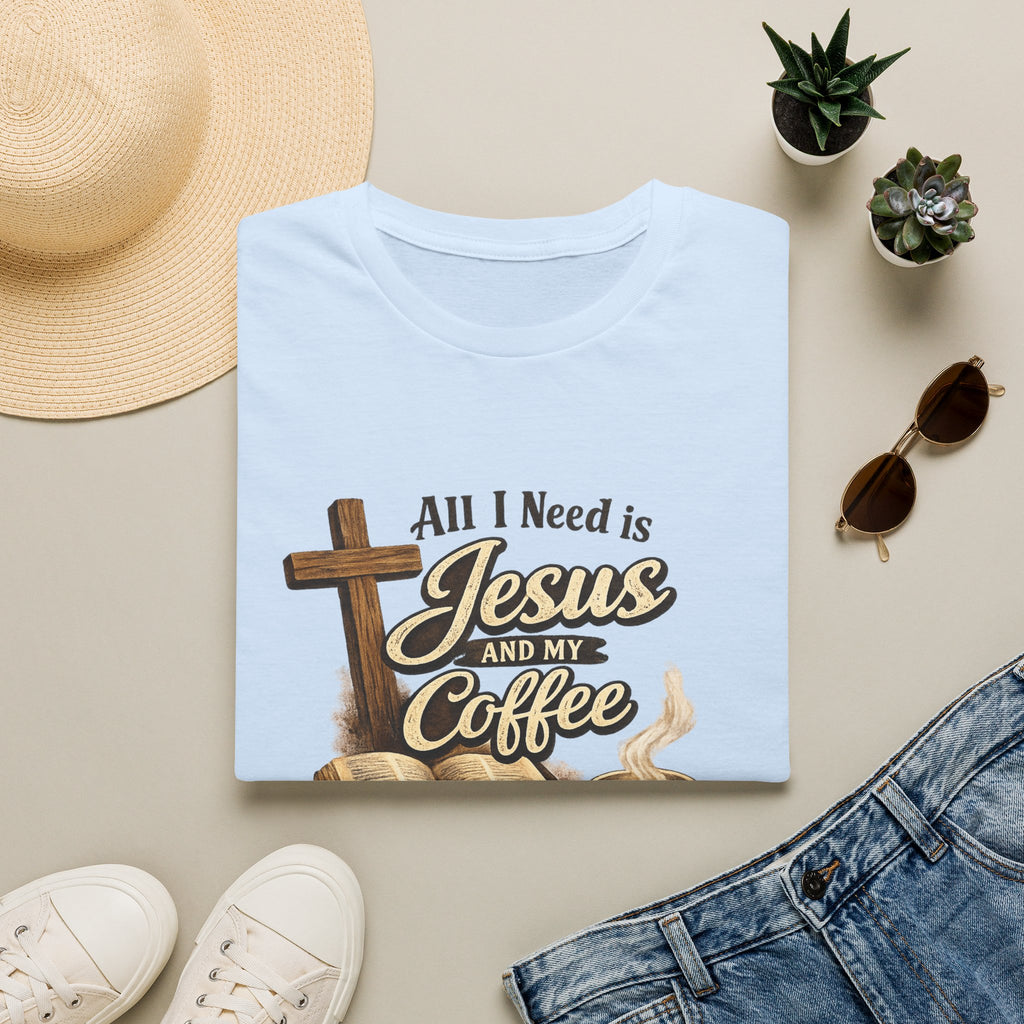 Jesus and My Coffee T-Shirt — Faith & Coffee Graphic Tee