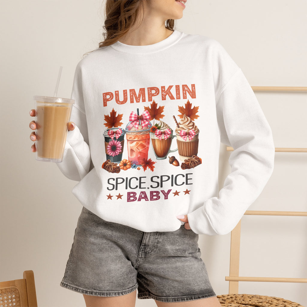 Pumpkin Spice Baby Crewneck Sweatshirt